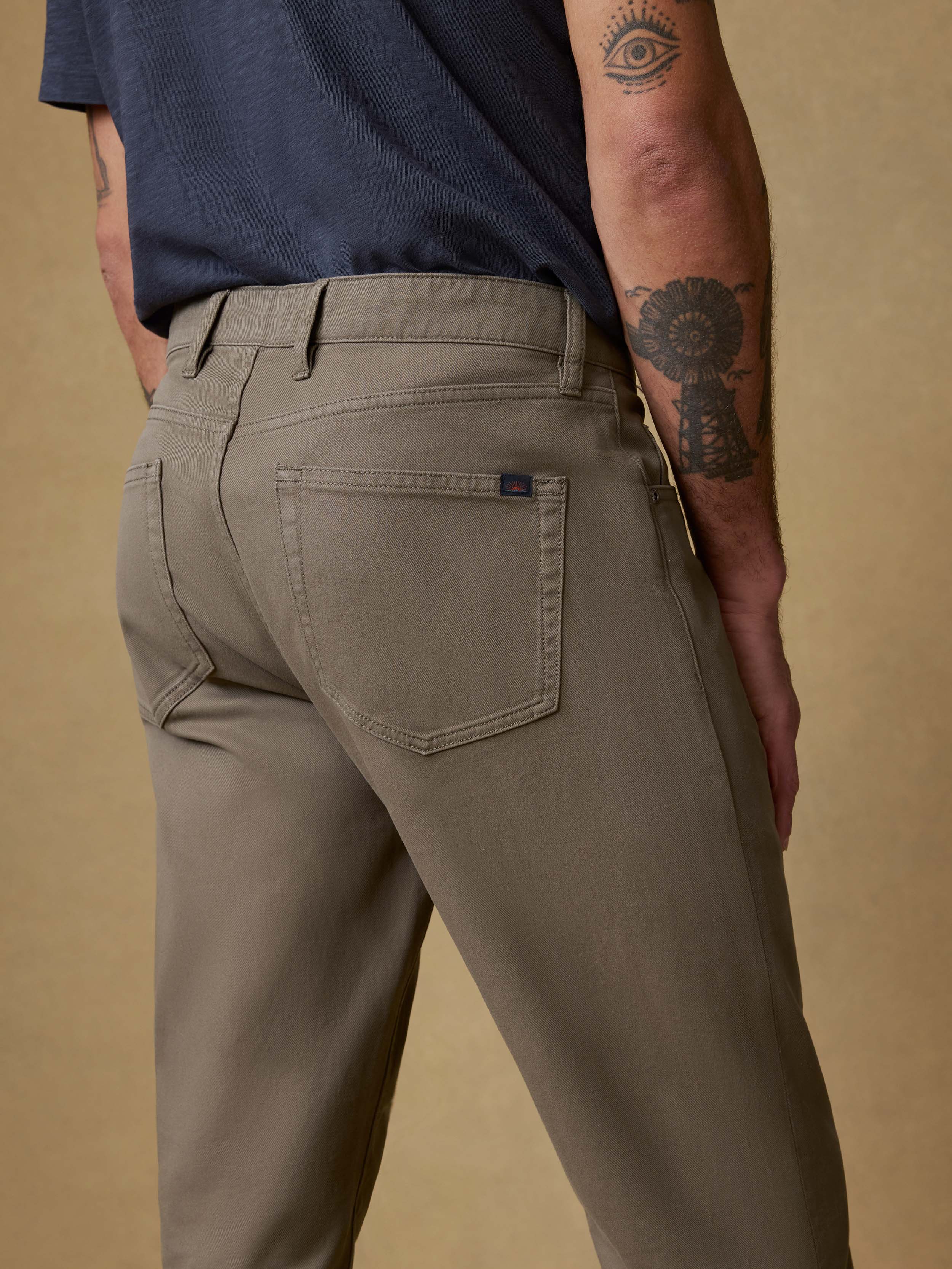  | Reserve Twill 5-Pocket Pant - Cypress Mountain | Faherty Brand