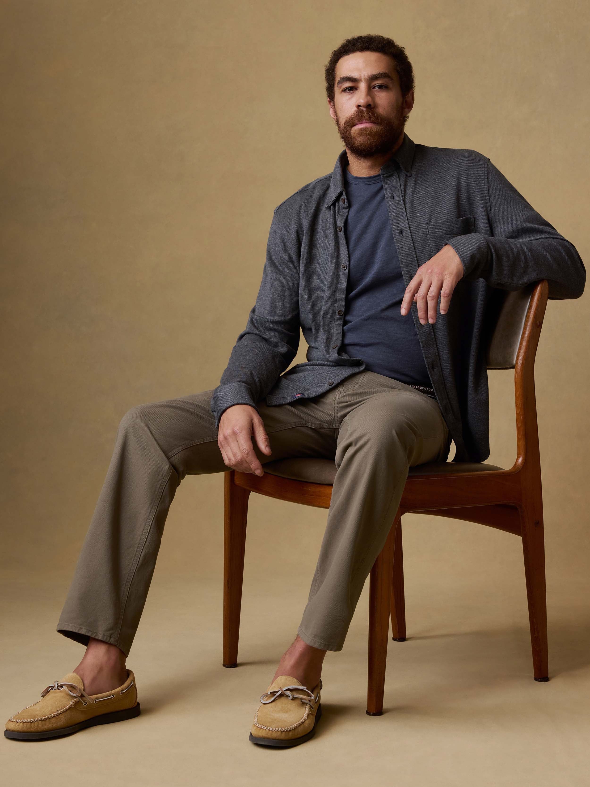  | Reserve Twill 5-Pocket Pant - Cypress Mountain | Faherty Brand