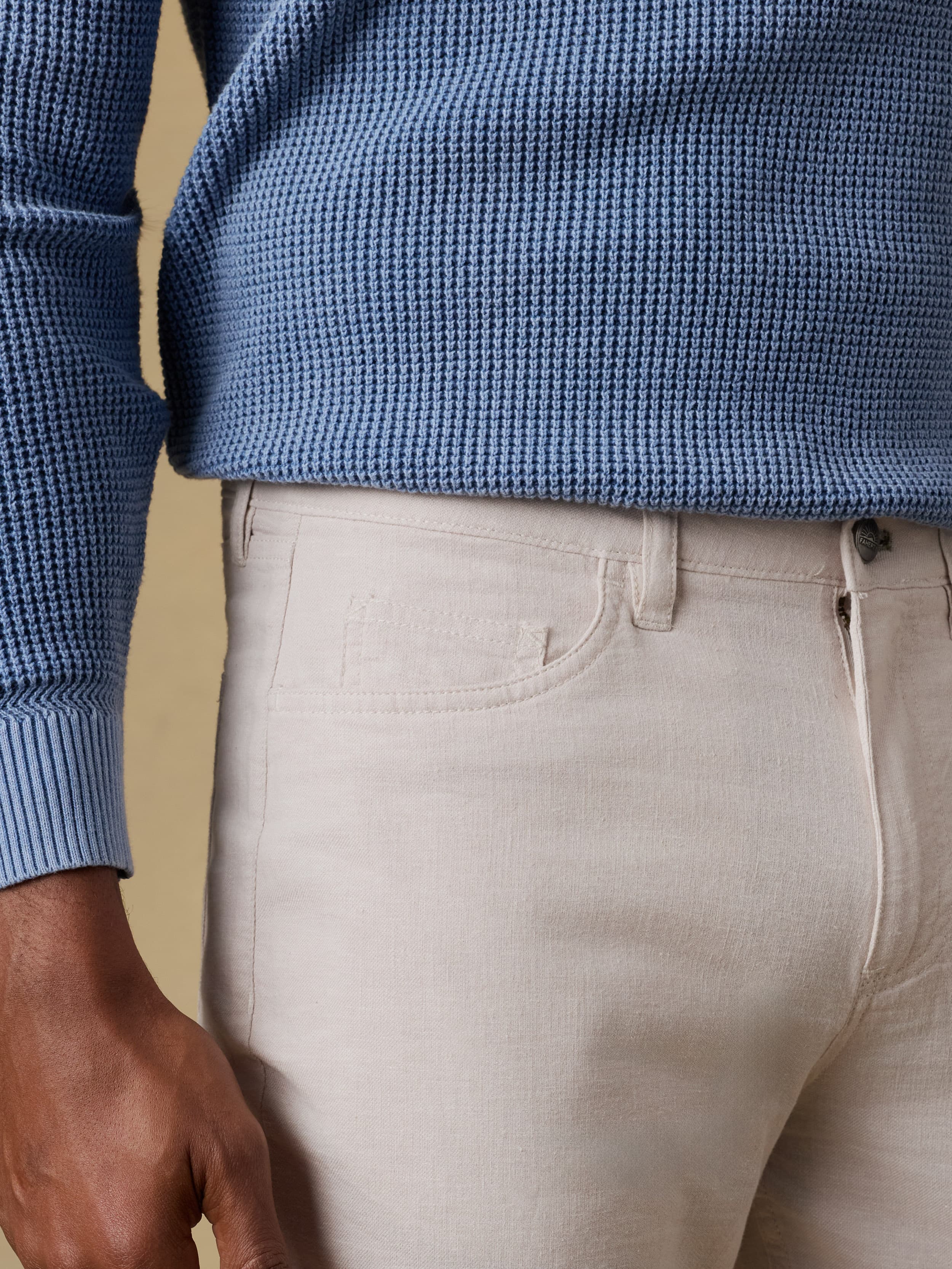 Movement™ Linen 5-Pocket Pant - Dorset Sand | Faherty Brand