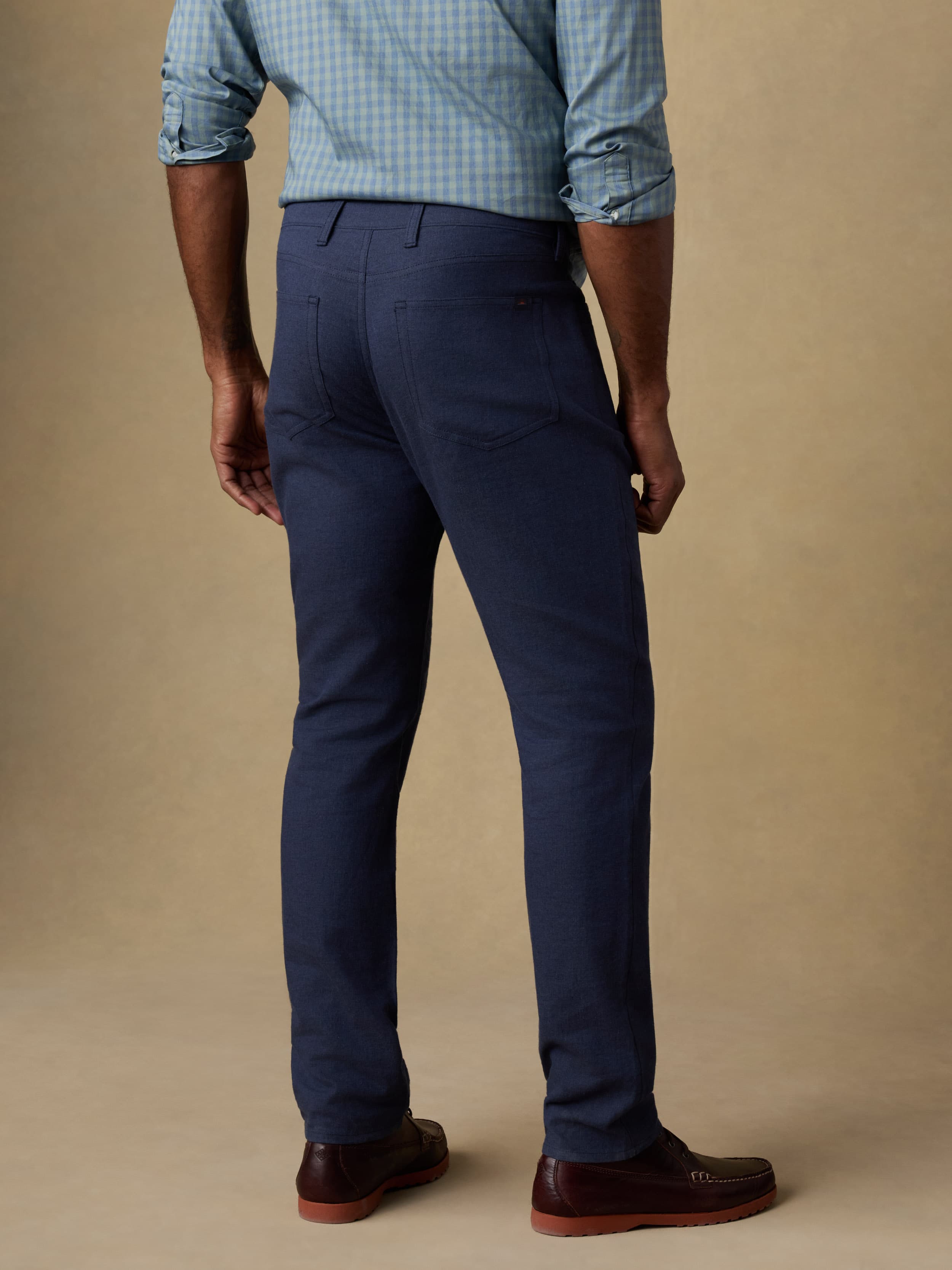 Movement™ Linen 5-Pocket Pant - Deep Sea Navy | Faherty Brand