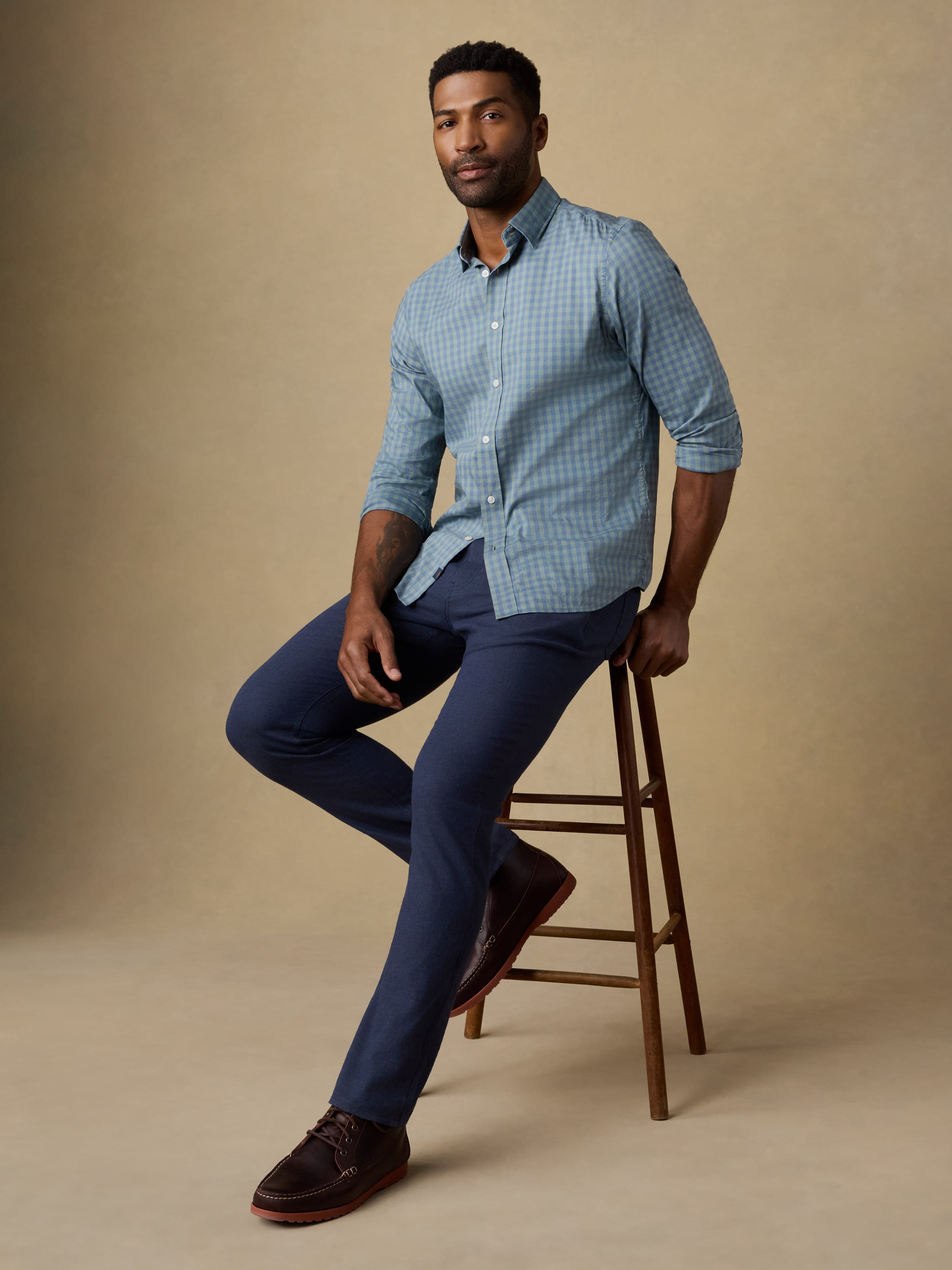 Movement™ Linen 5-Pocket Pant - Deep Sea Navy | Faherty Brand