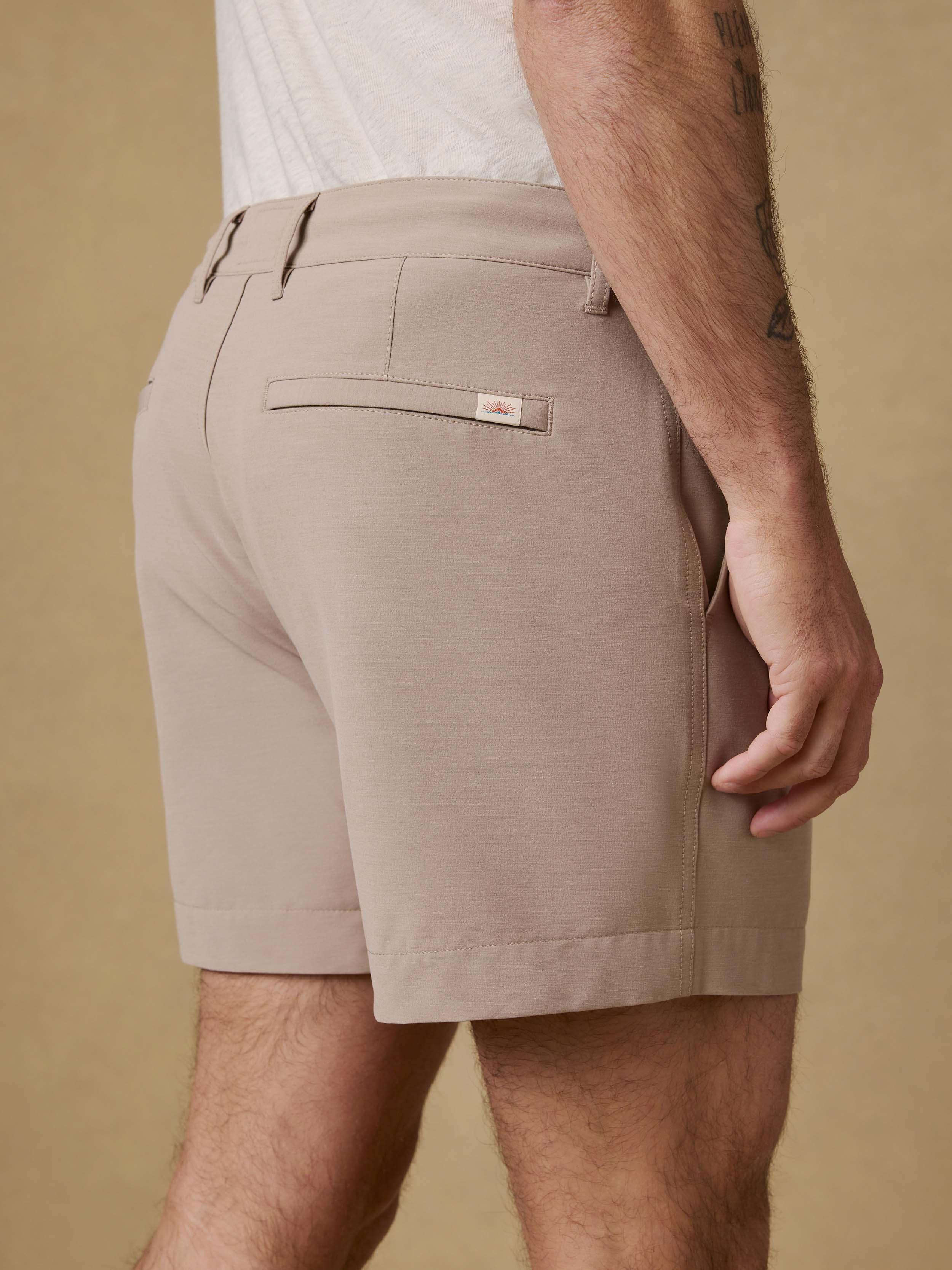 All Day™ Short (5") - Khaki | Faherty Brand