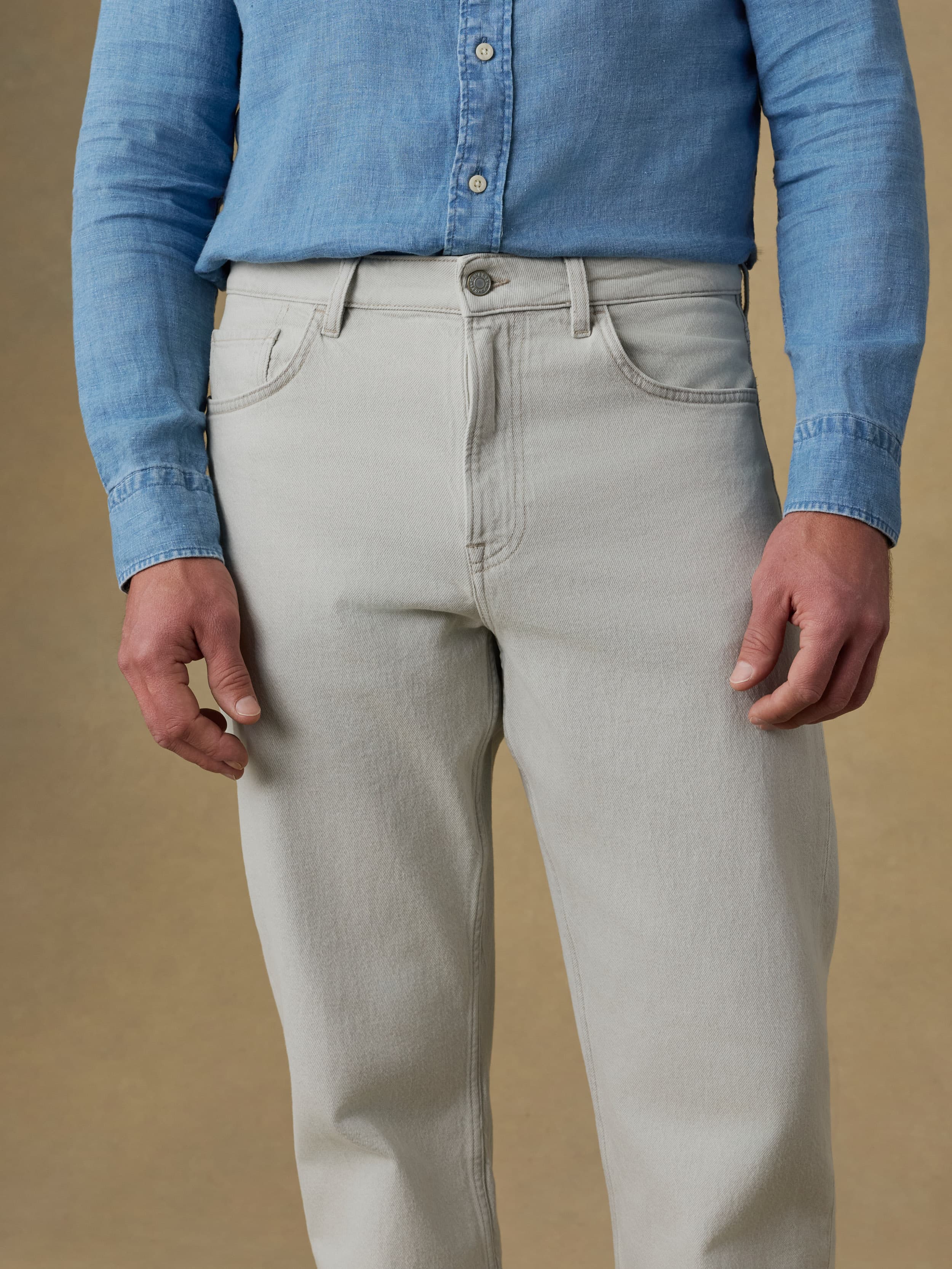 パンツ ORGANIC COTTON DENIM Organic Cotton Denim Pant - Birch | Faherty Brand