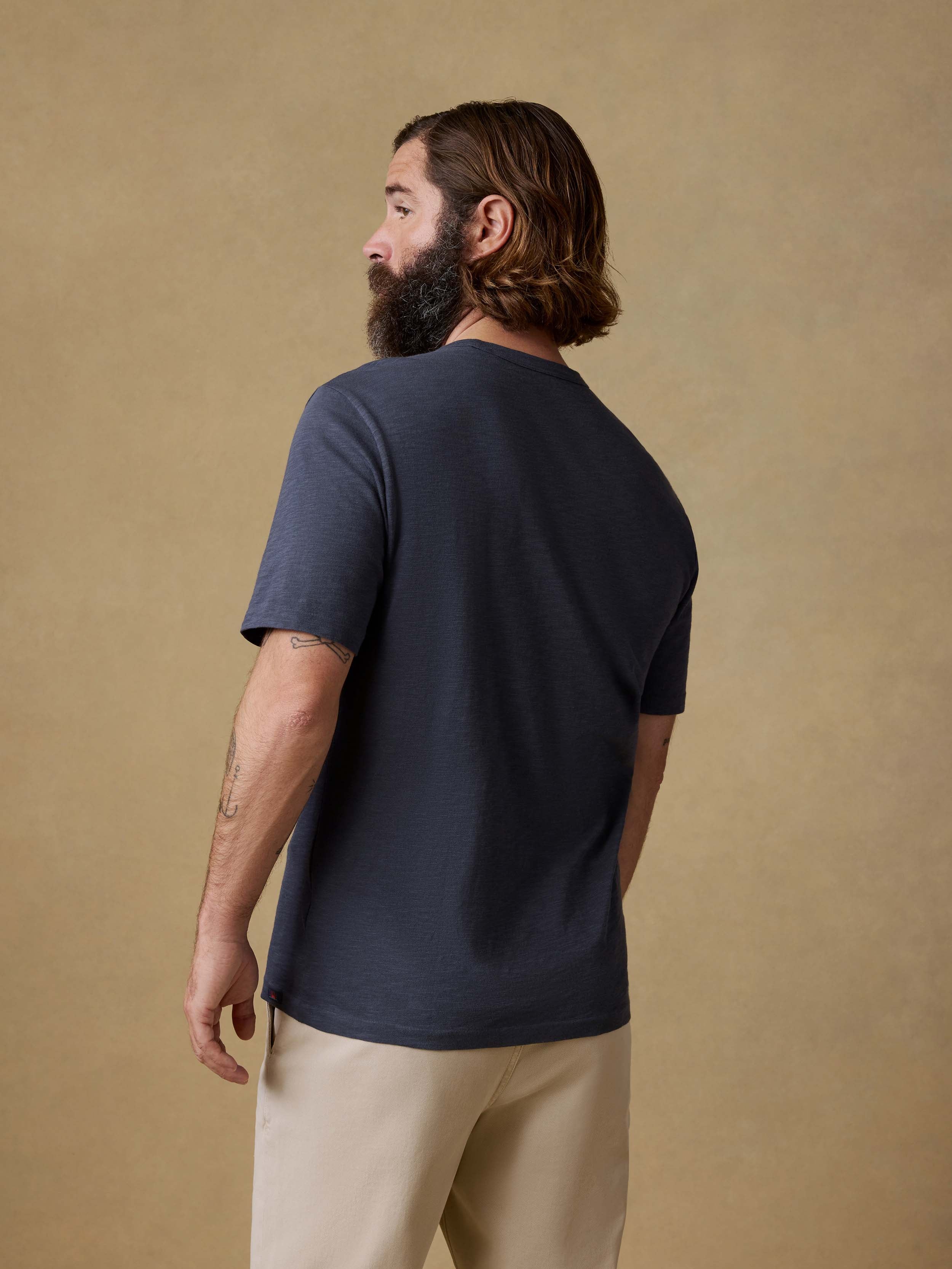Sunwashed Regenerative Tee - Dune Navy | Faherty Brand