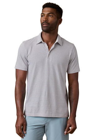 Sunwashed T-Shirt Polo - Coastal Glacier Stripe