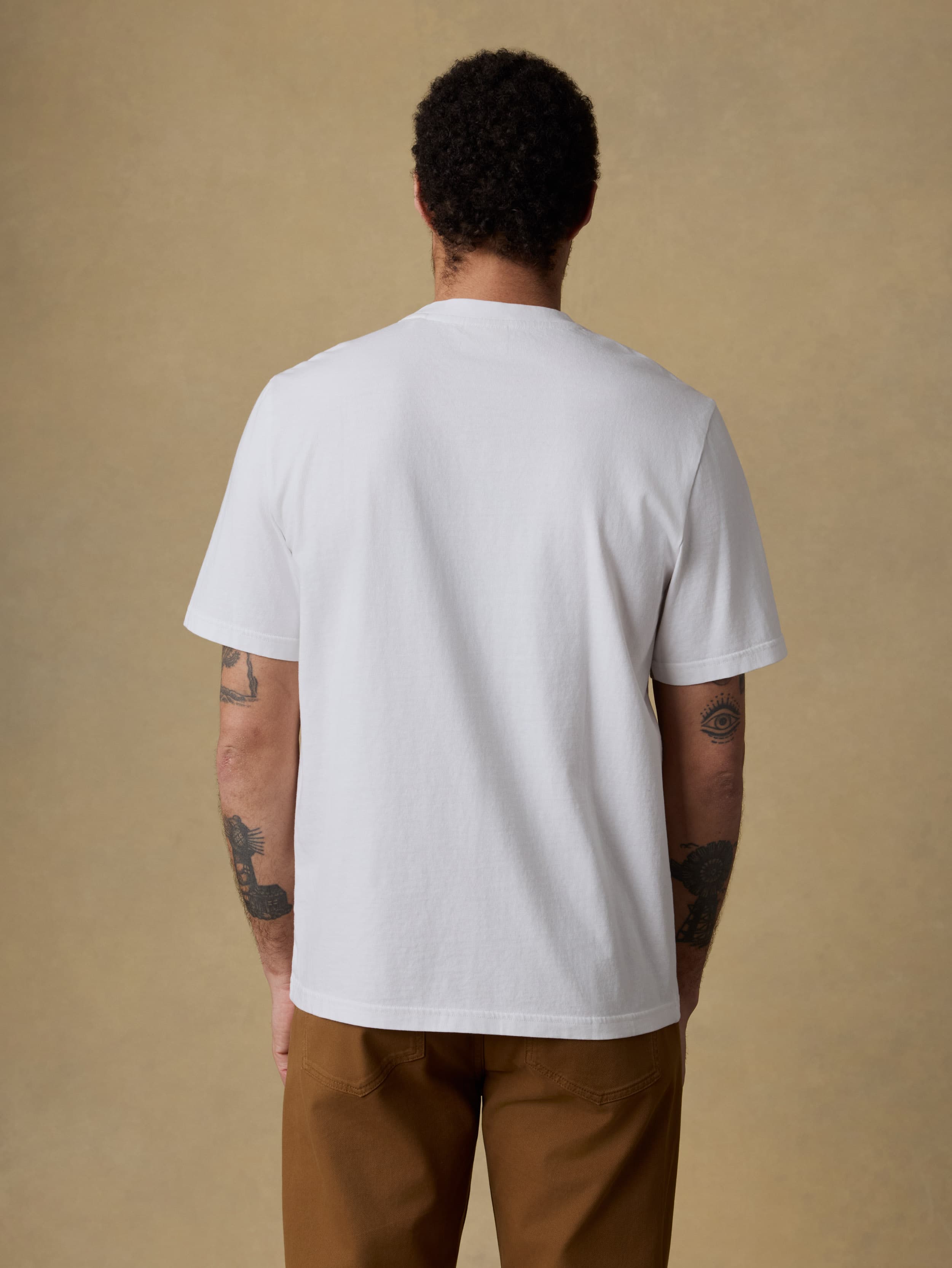  | Short-Sleeve Recycled Cotton Tee - Ridge Black | Faherty Brand