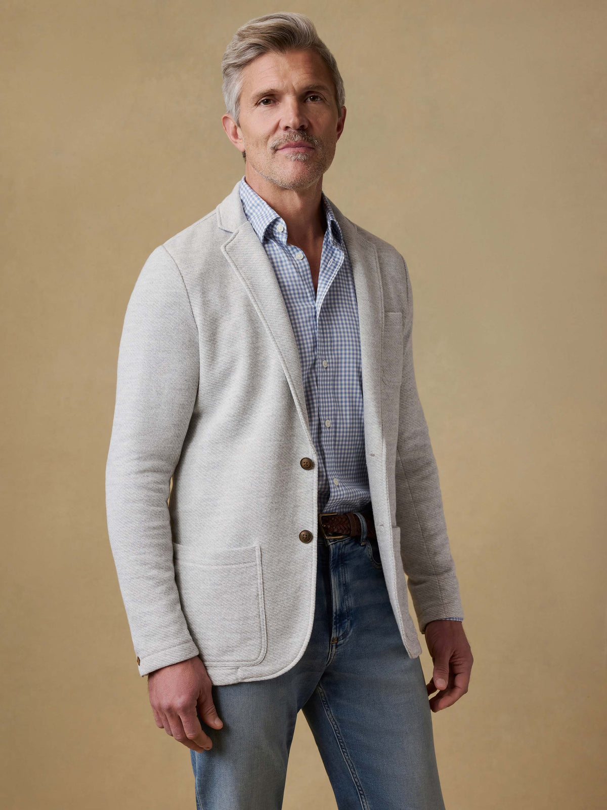 Inlet Knit Blazer Heather Grey