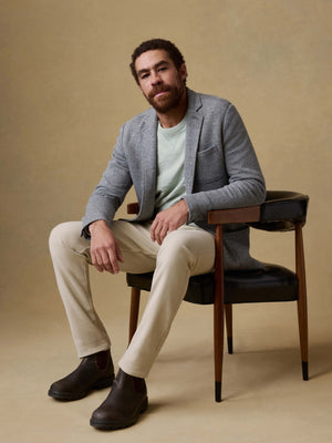 Inlet Knit Blazer (Short) - Medium Grey Melange