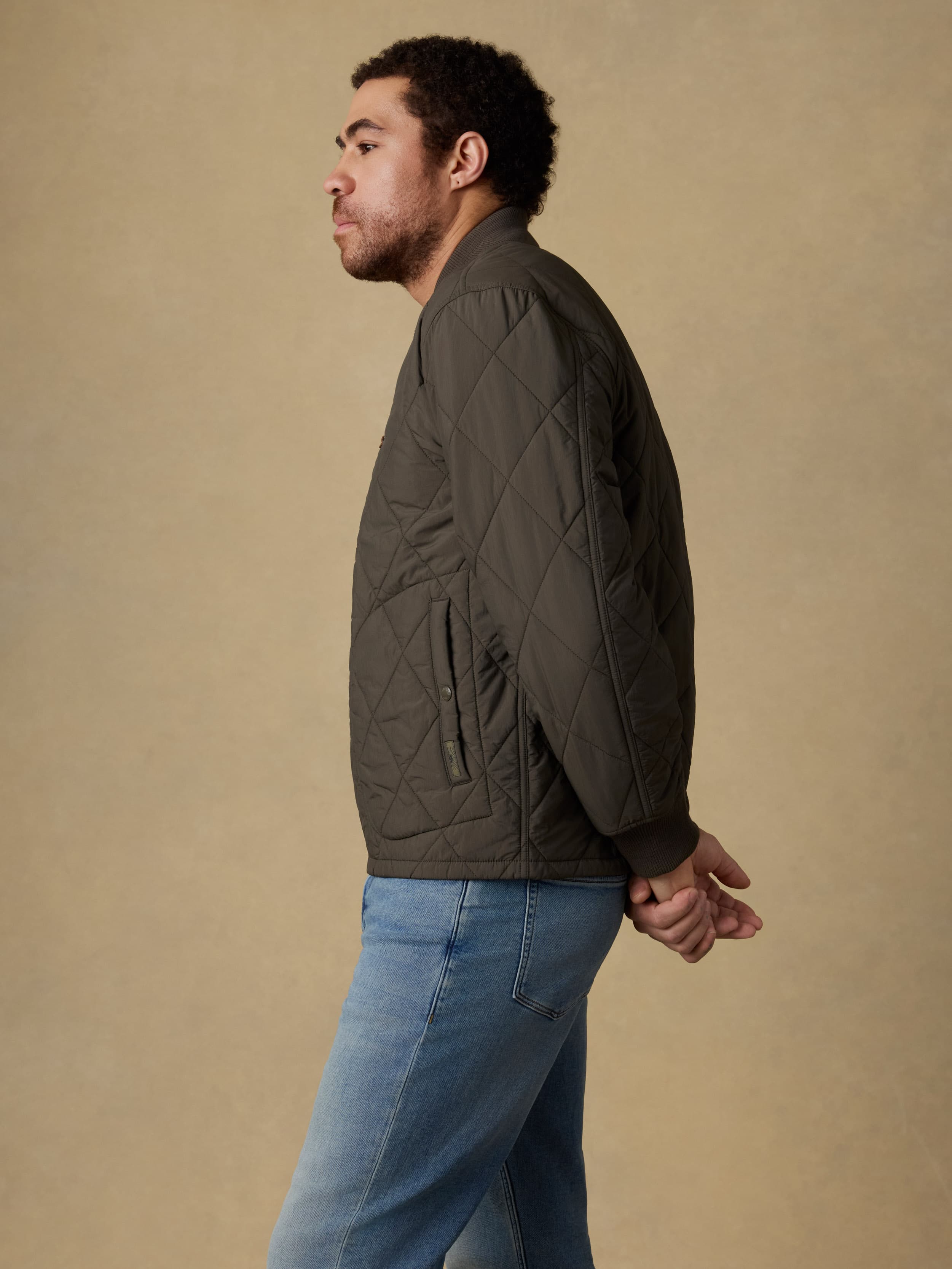  | Quilted Liner Jacket - Summit Olive | Faherty Brand