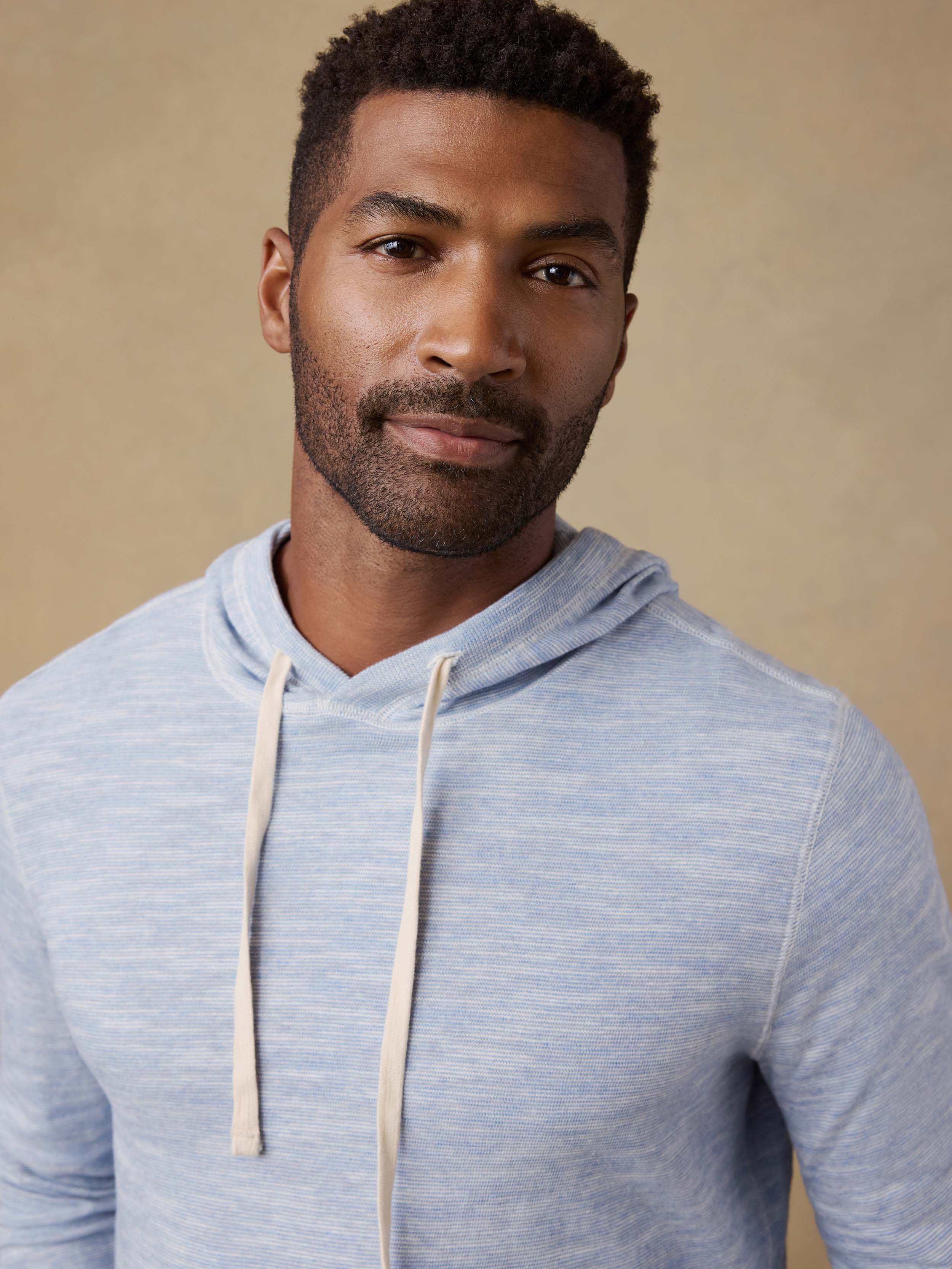 Sunwashed Organic Hoodie - Blue Ivory Feeder | Faherty Brand