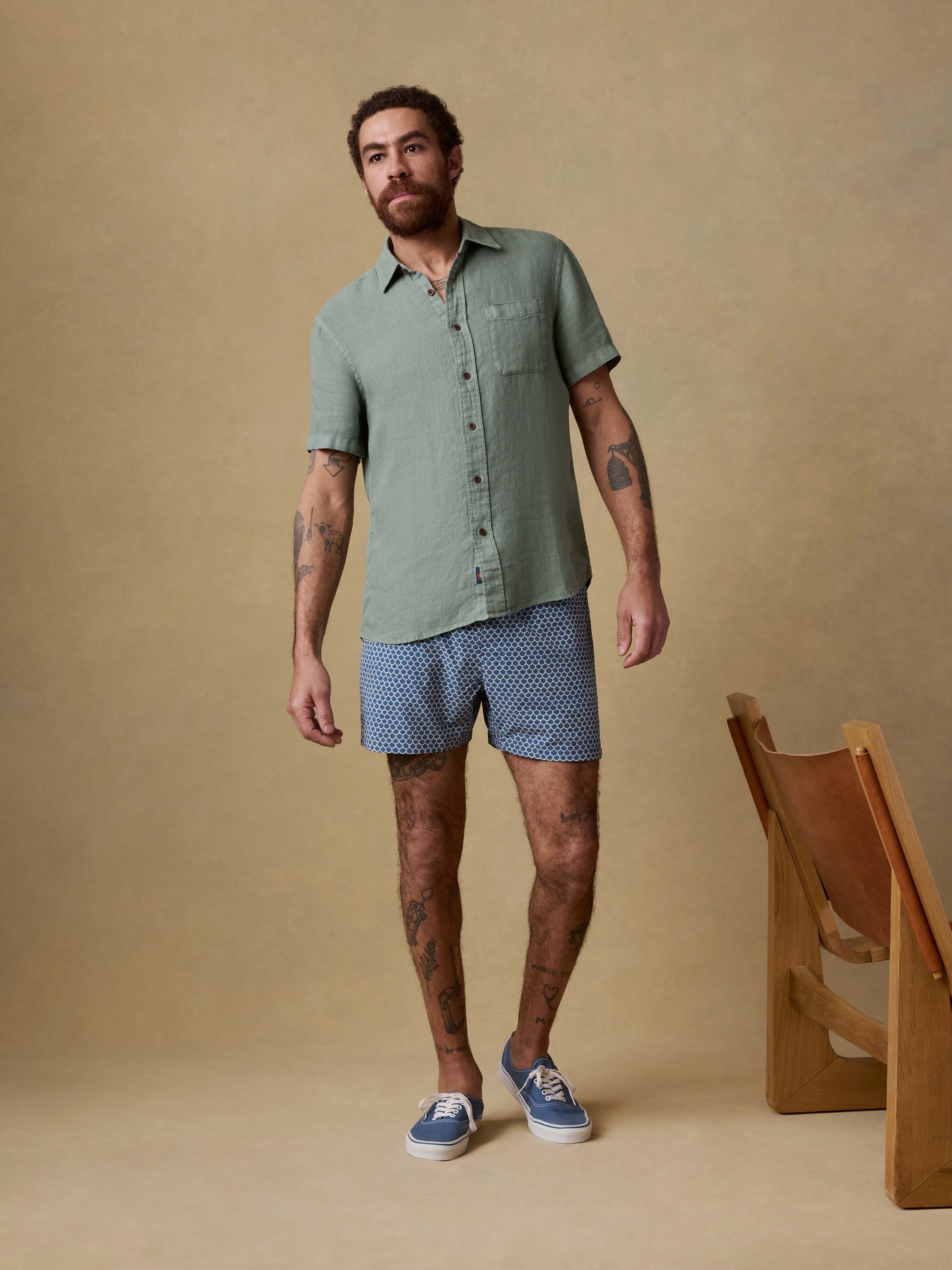 Shorelite Trunk (5") - Fishscale | Faherty Brand