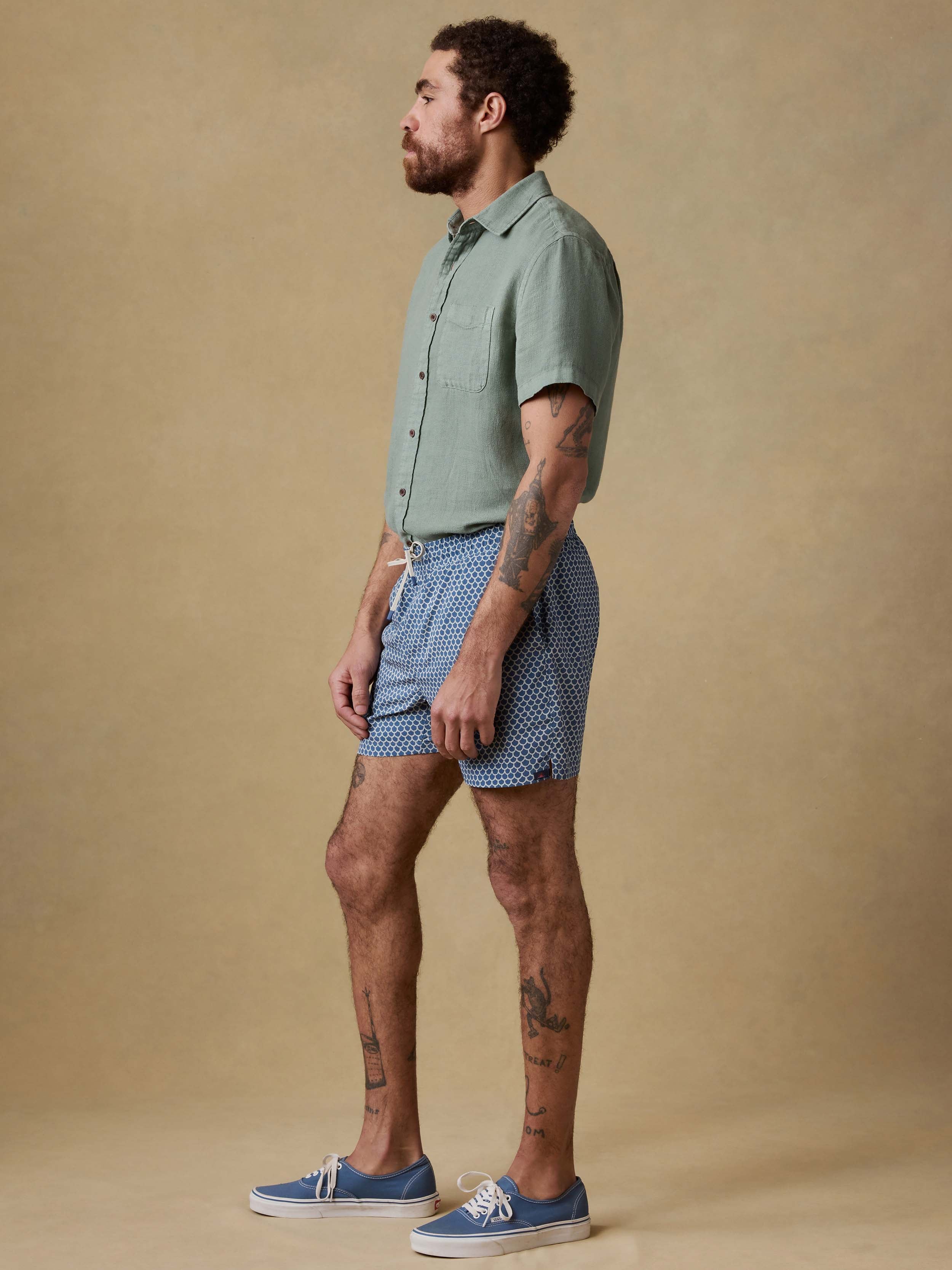 Shorelite Trunk (5") - Fishscale | Faherty Brand