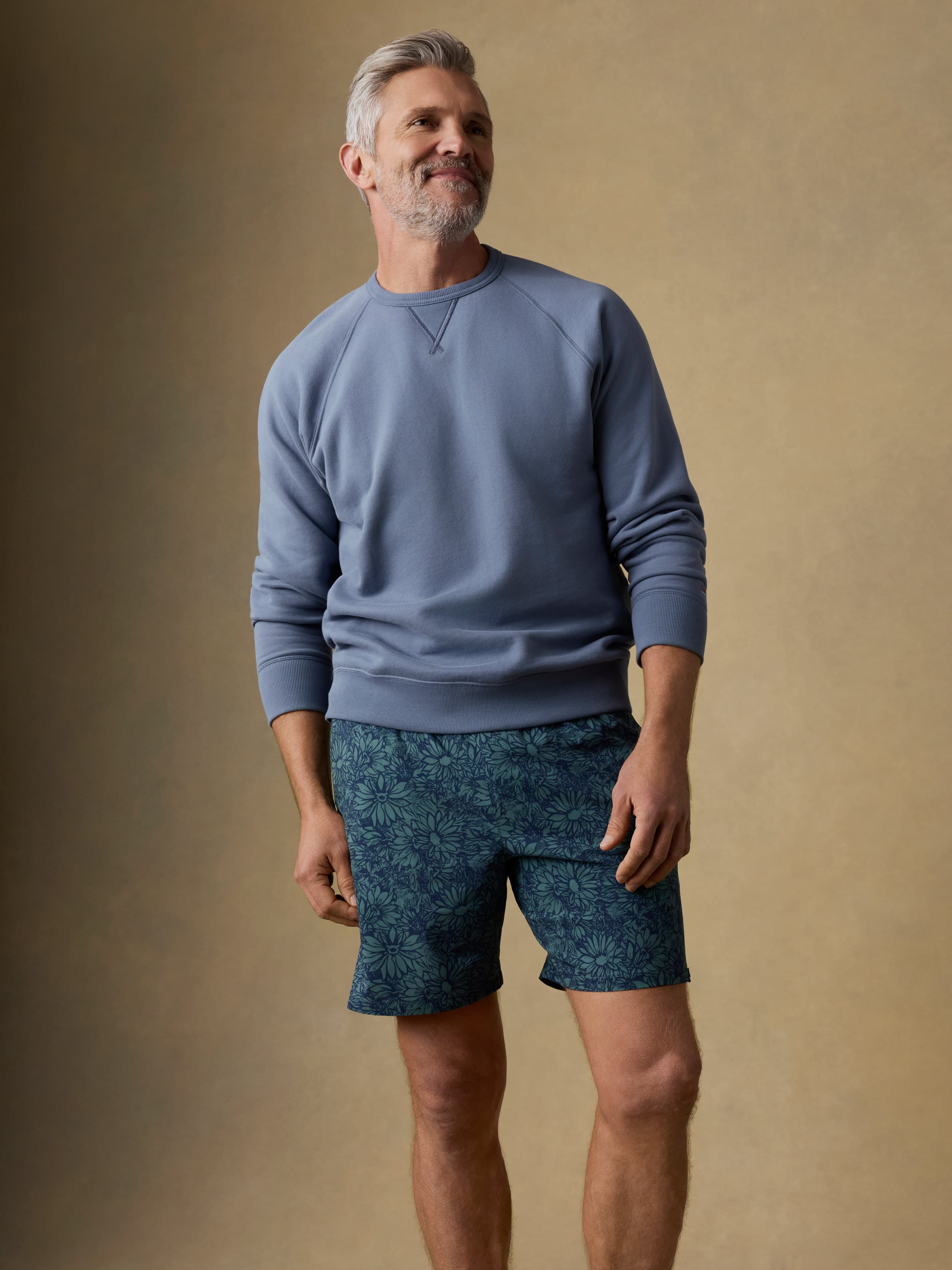 Shorelite Trunk (7") - Spruce Marsh Floral | Faherty Brand