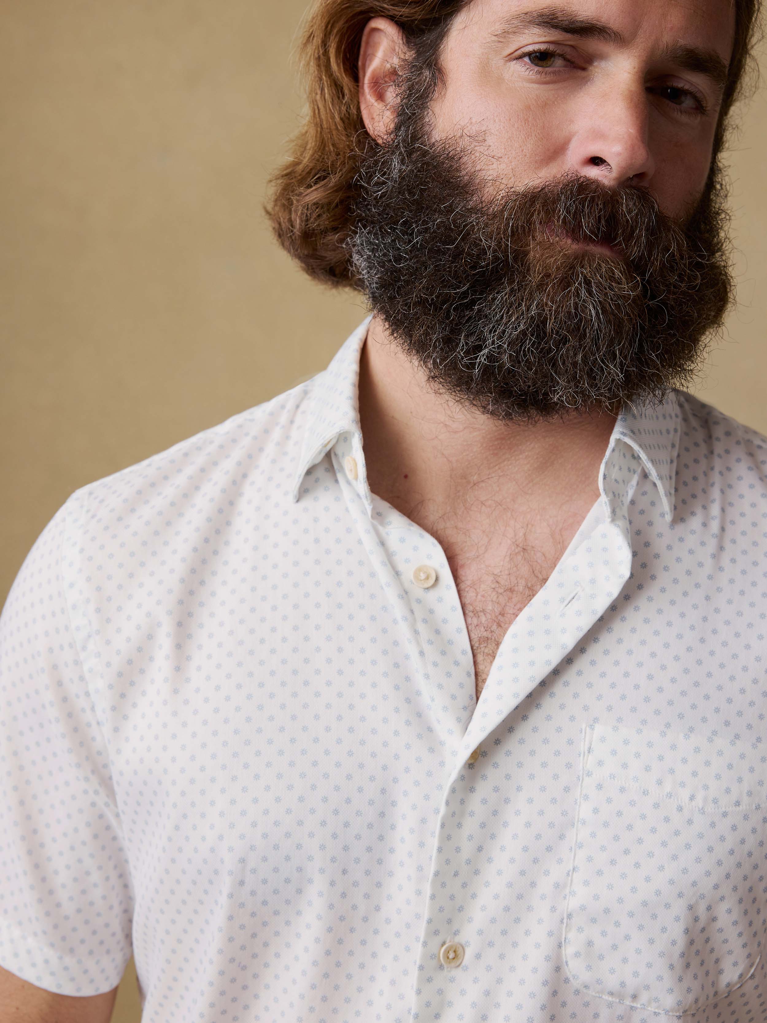 Short-Sleeve Movement™ Monterey Shirt - Mist Sunburst | Faherty Brand