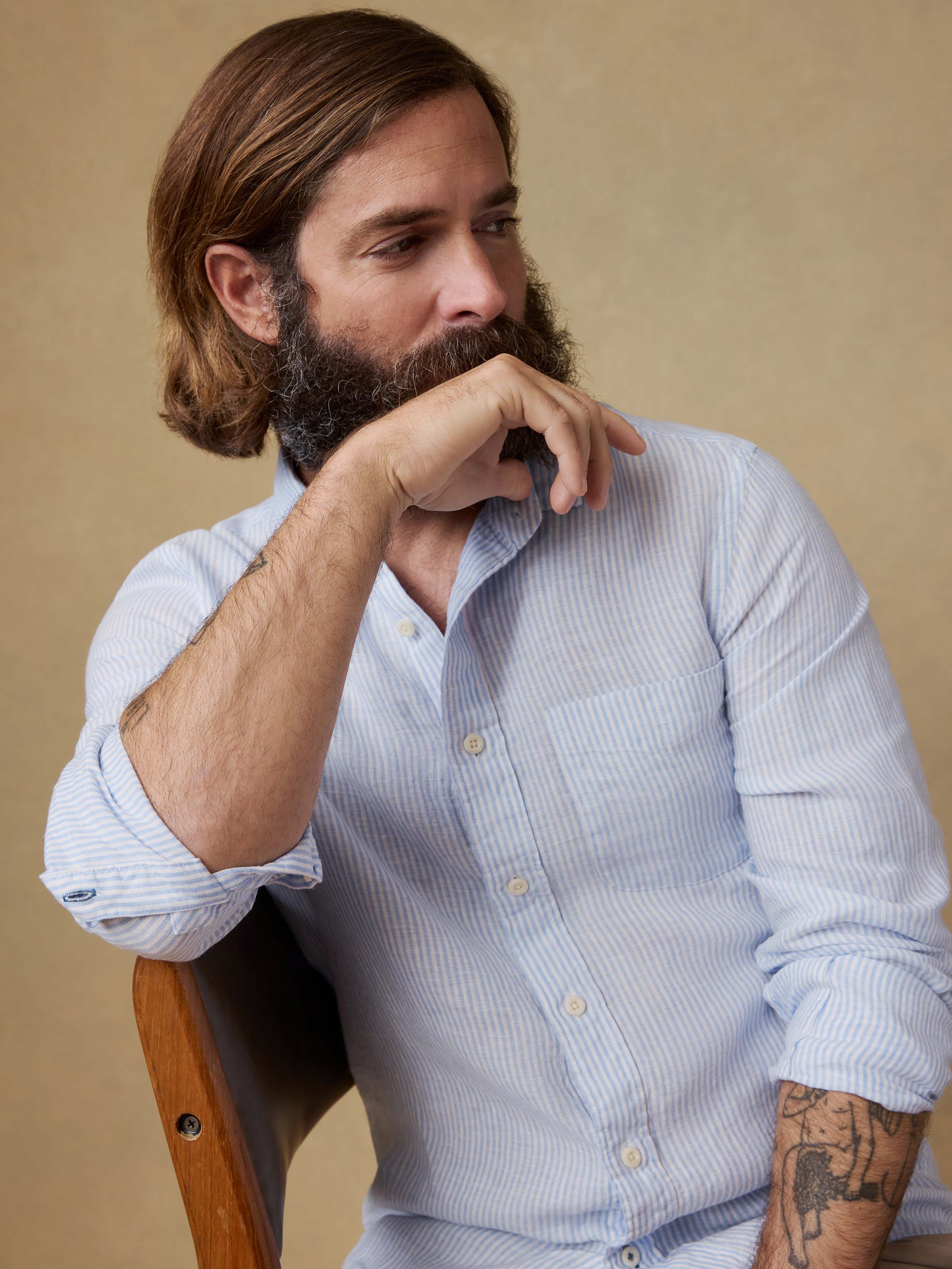 Laguna Linen Shirt - Summer Classic Stripe | Faherty Brand