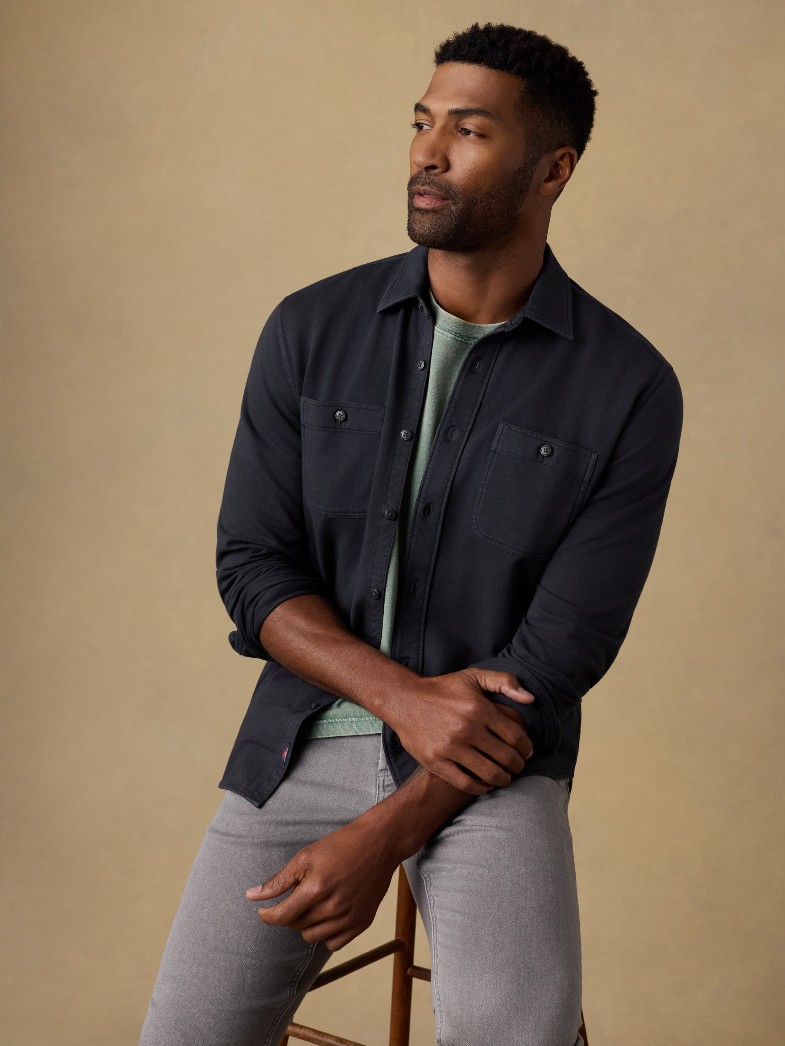 Faherty Men's Field Knit Shirt