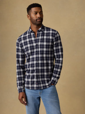 Legend™ Sweater Shirt (Single Pocket) - Midnight Lake Plaid