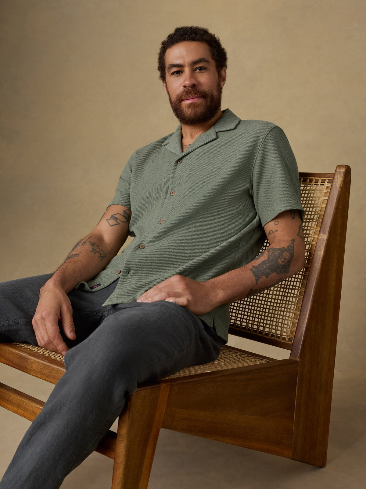 Short Sleeve Oasis Camp Shirt Faded Spruce