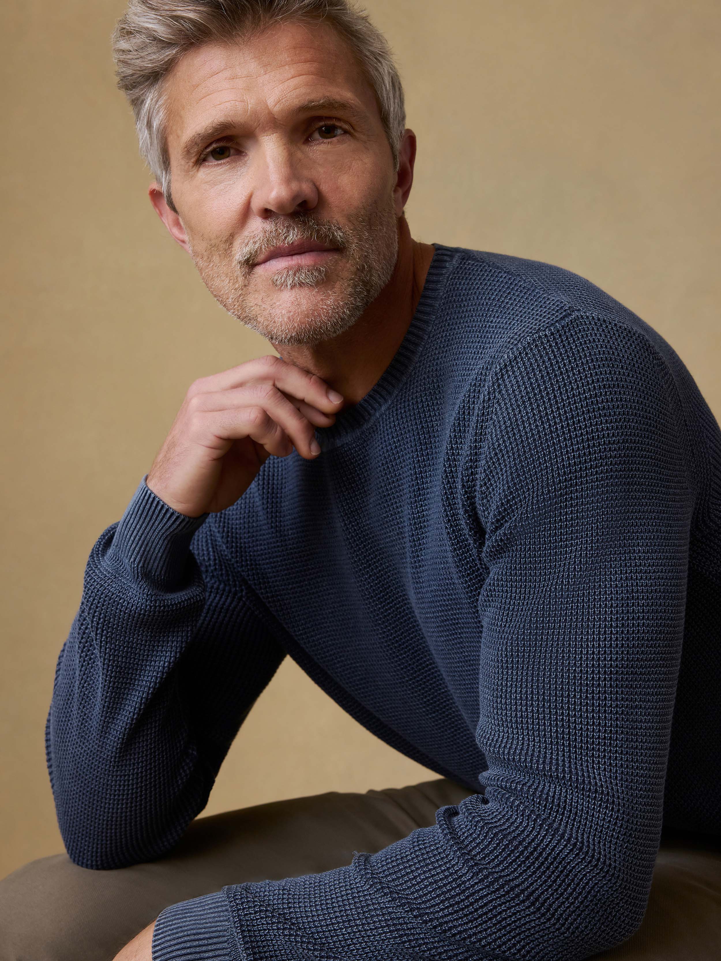  | Sunwashed Crewneck Sweater - Blue Nights | Faherty Brand