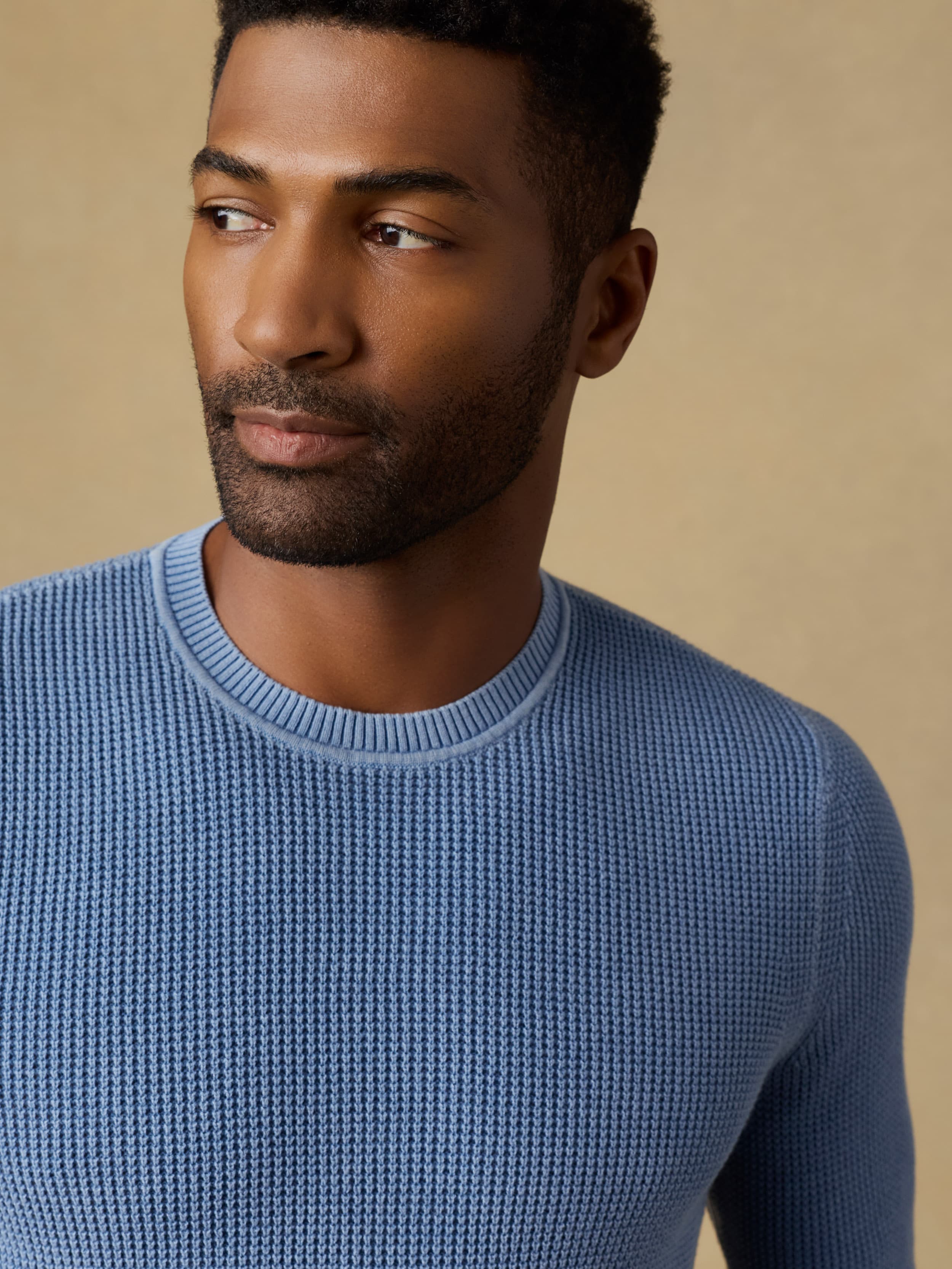 Sunwashed Crewneck Sweater - Blue Sea | Faherty Brand