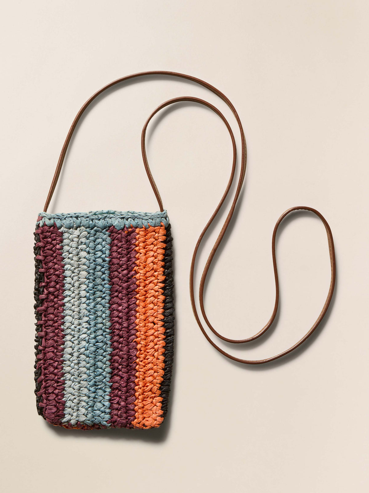 Straw Stripe Crossbody Canyon Stripe