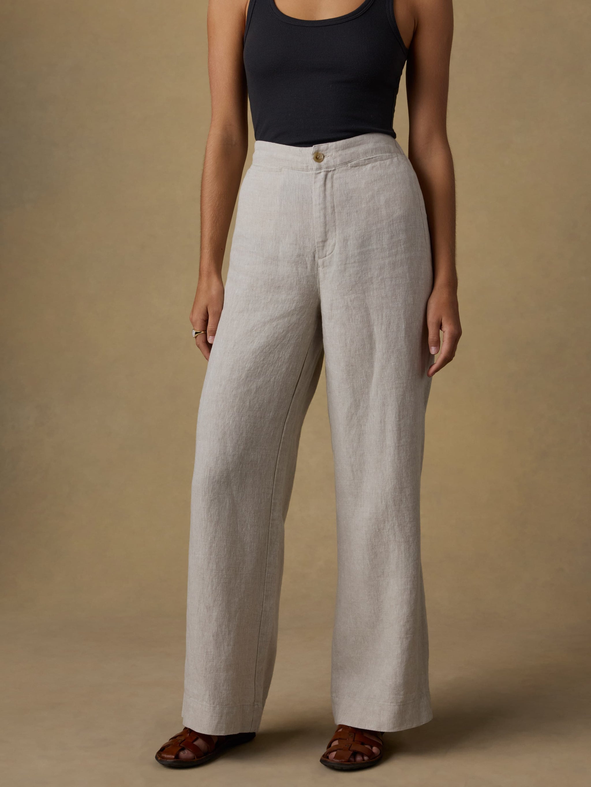 Sun Strider Linen Pant (Flax)