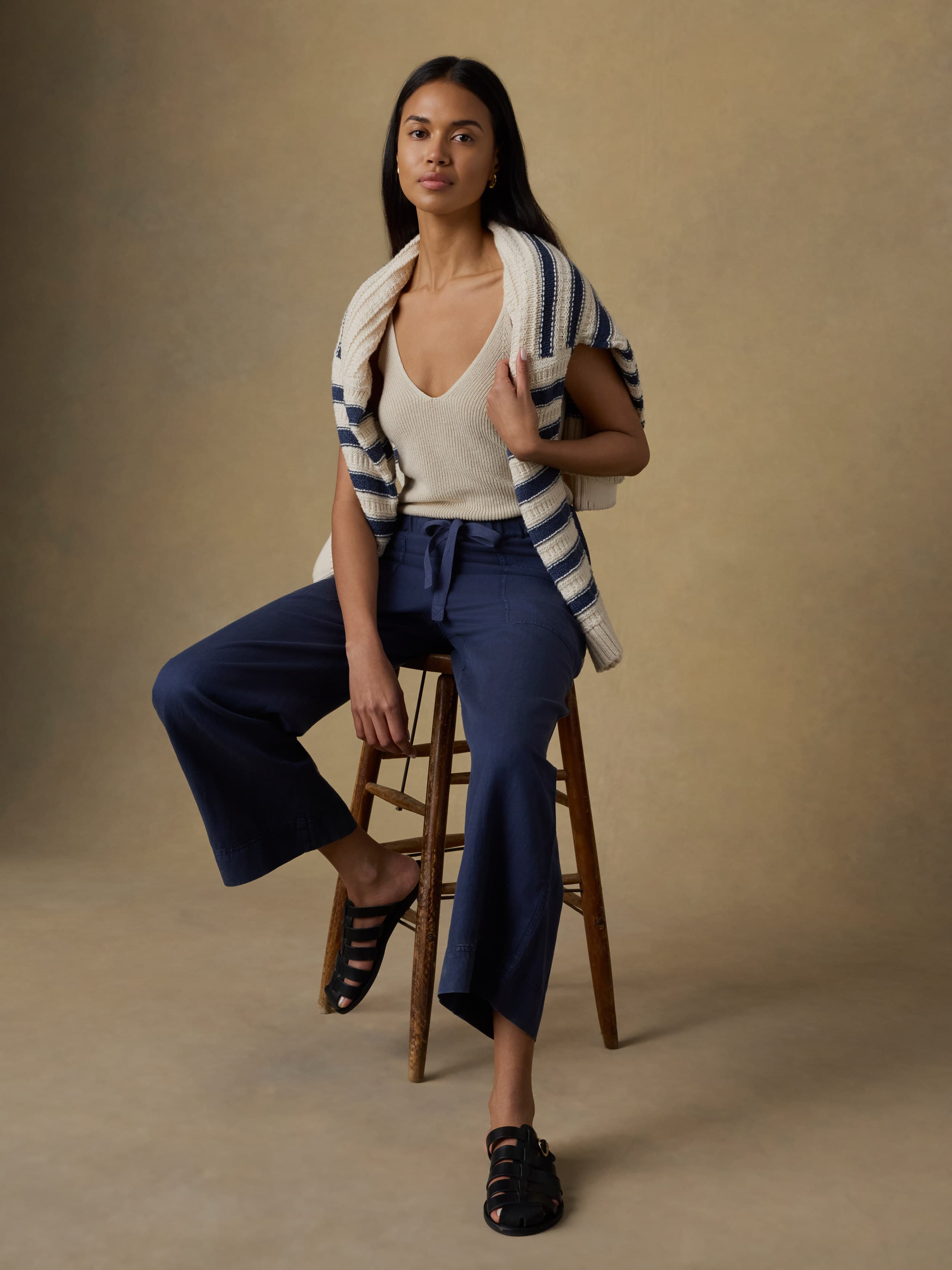 Topanga Drape Ankle Pant - Spellbound | Faherty Brand