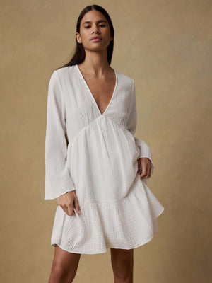 Dune Cotton Gauze Oceana Dress - White