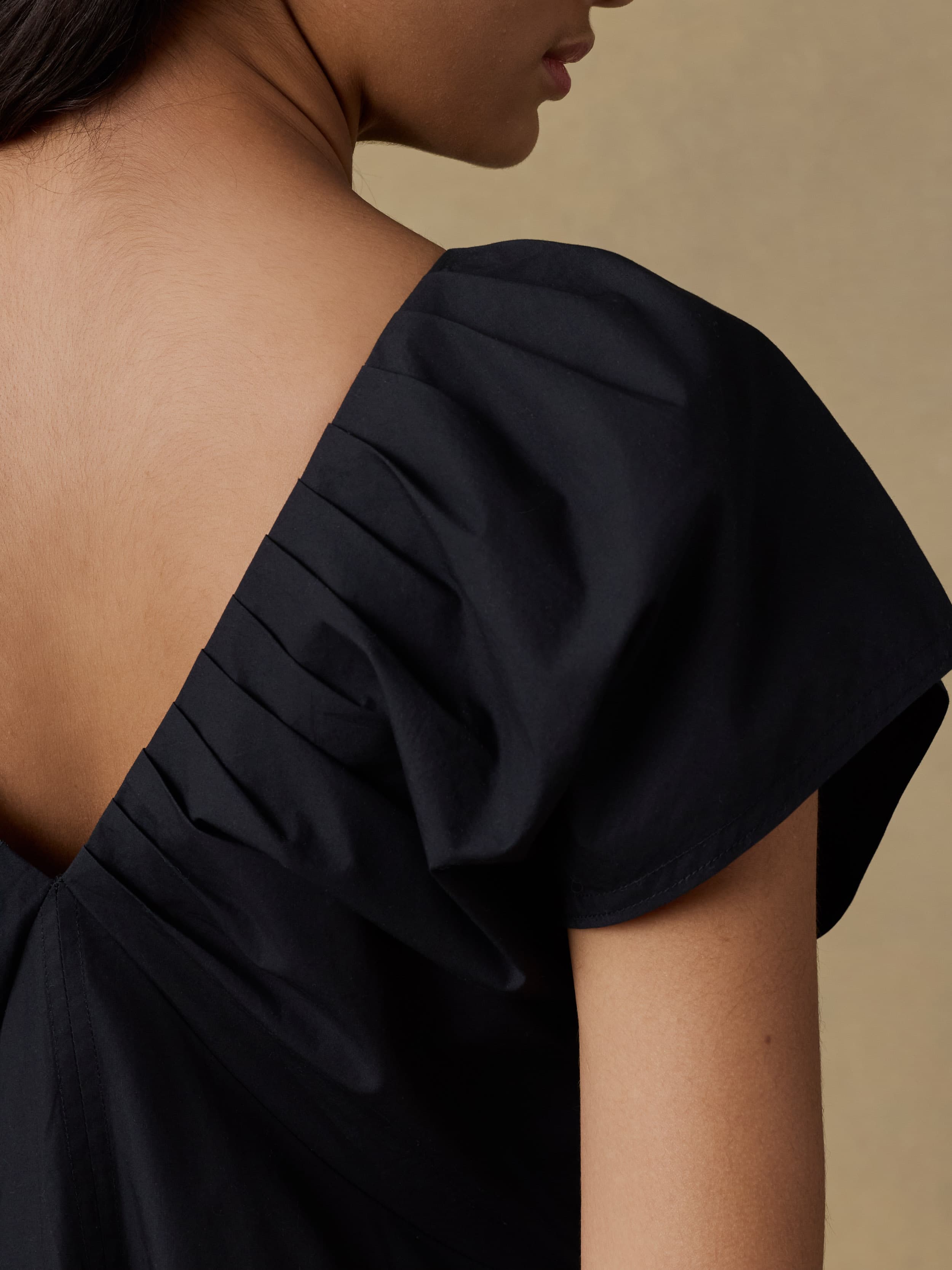 Coastal Poplin Bondhi Dress - Black | Faherty Brand