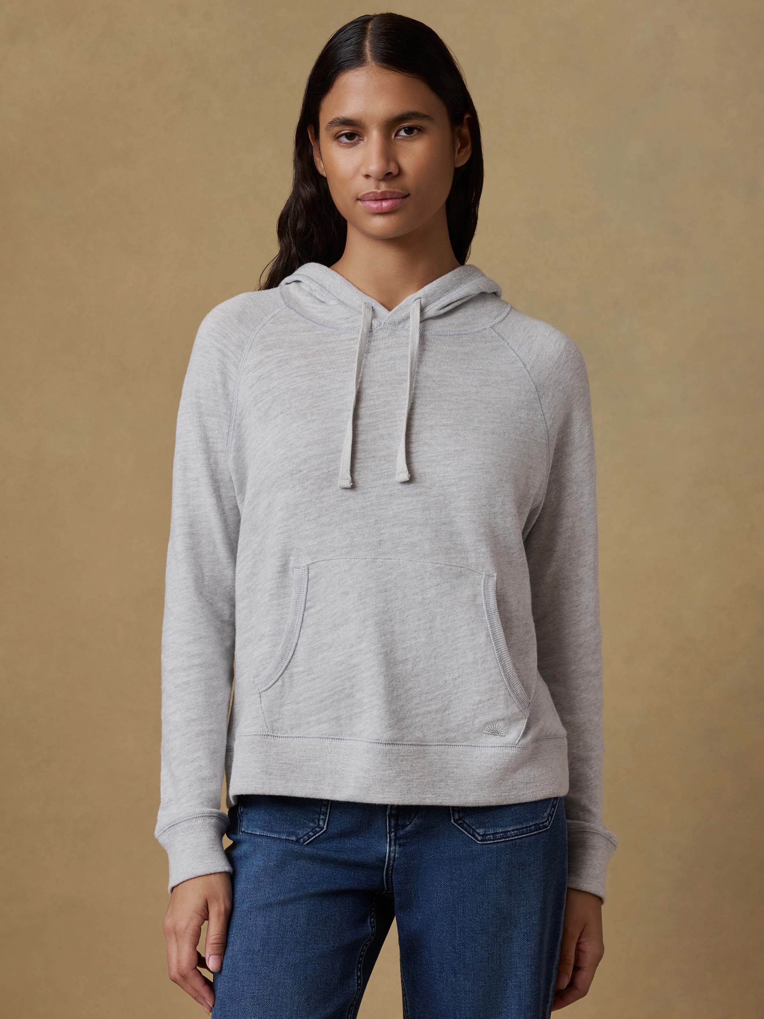 Sunwashed Organic Hoodie - Light Grey Heather | Faherty Brand
