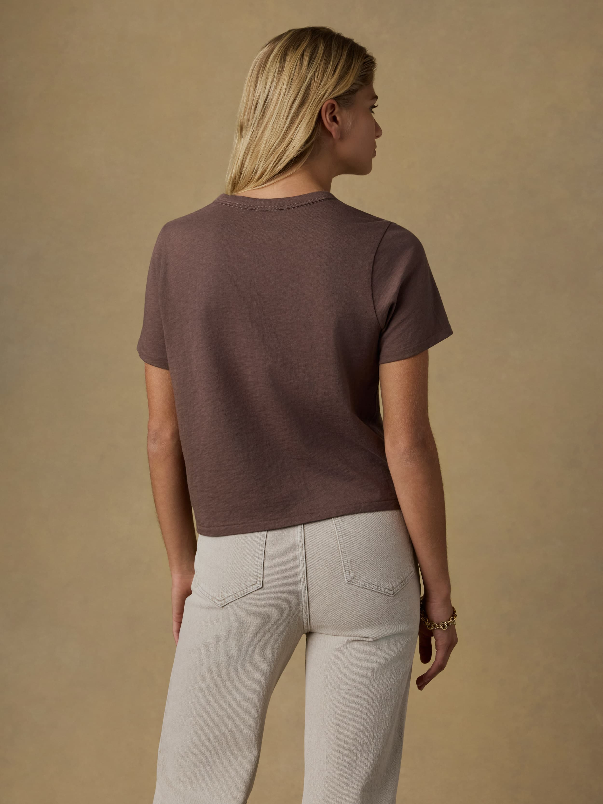 Sunwashed Regenerative Tee - Alpine Brown | Faherty Brand