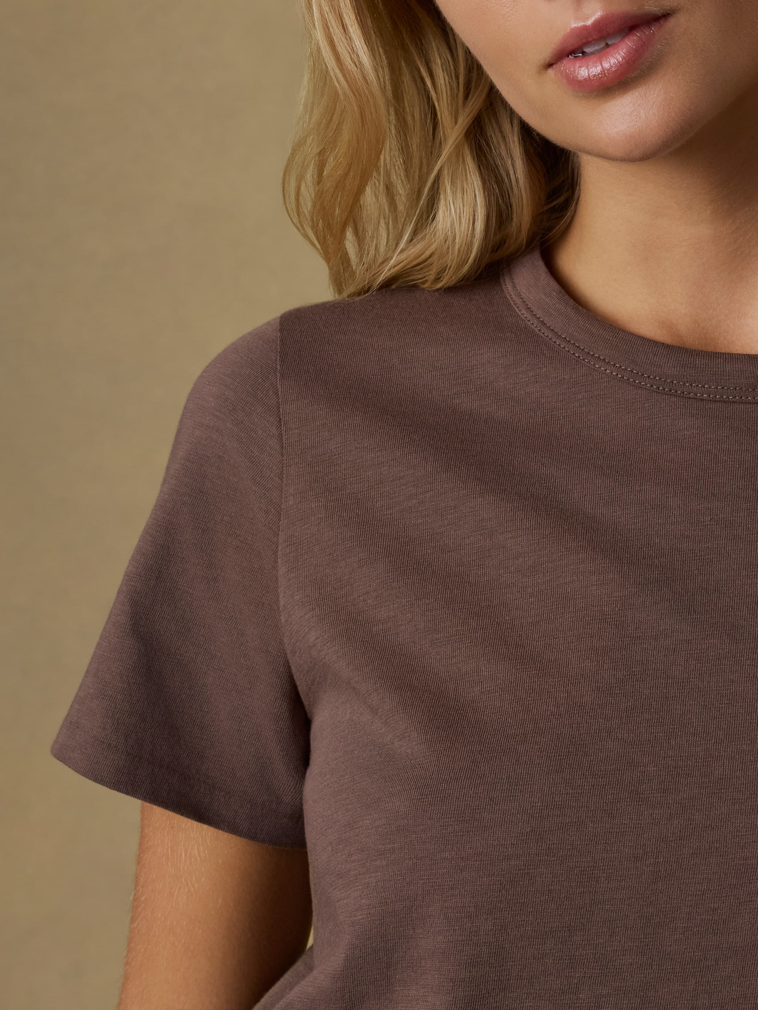 Sunwashed Regenerative Tee - Alpine Brown | Faherty Brand