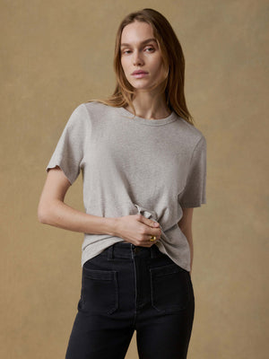 Sunwashed Essential Tee - Dune Grey Heather