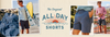 The Original All Day Shorts logo and images of men wearing shorts.