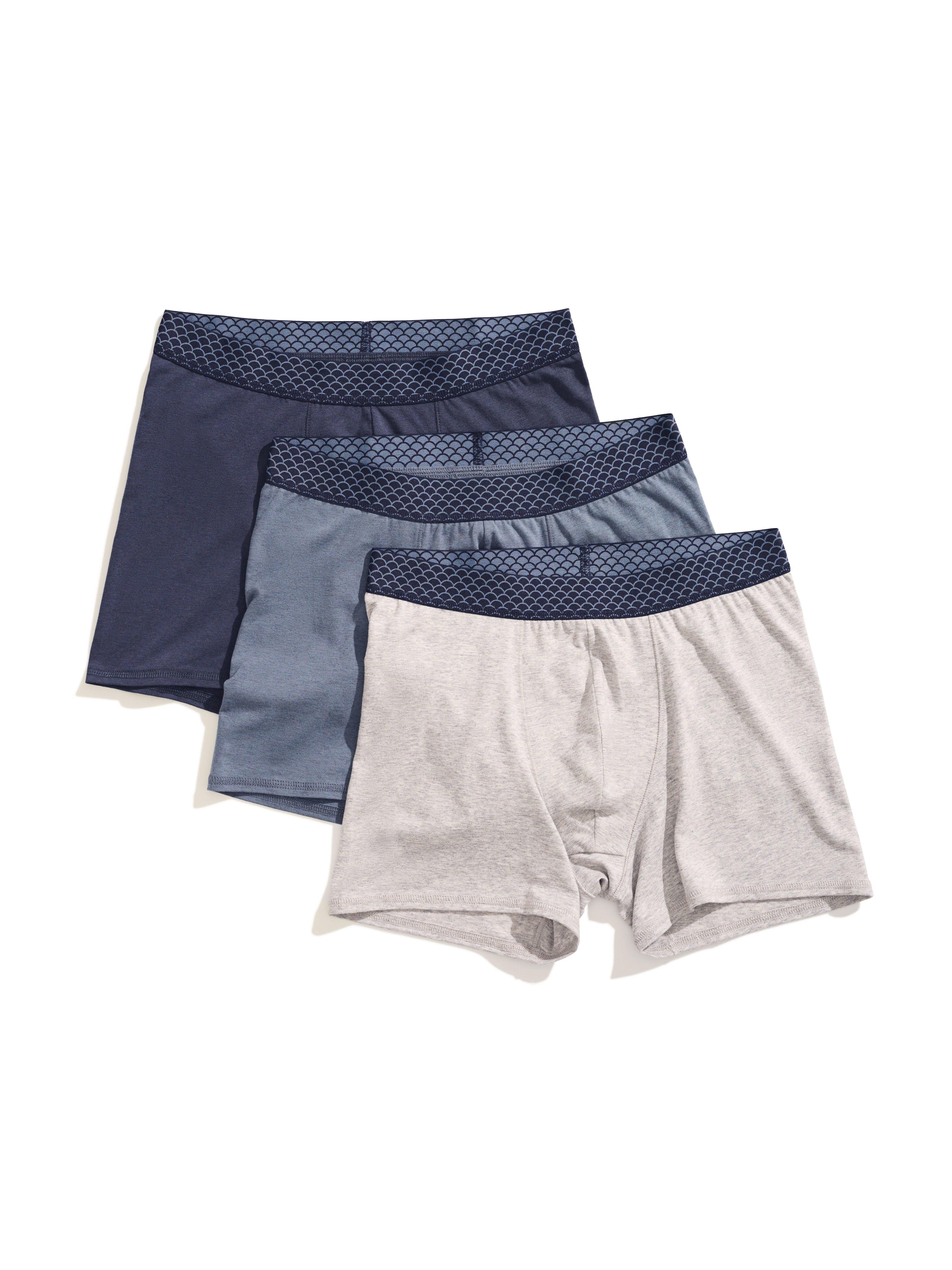 Boxer Brief 3 Pack - Flint Grey Navy | Faherty Brand