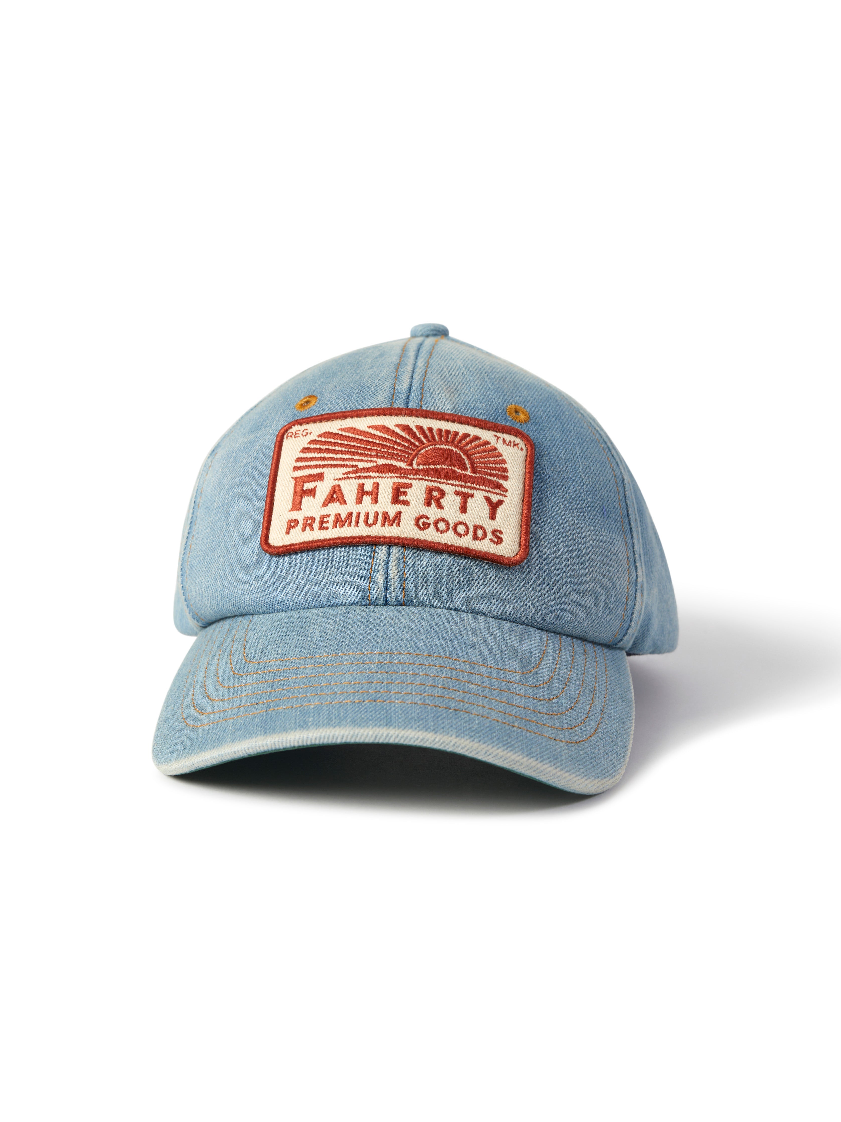 Denim Baseball Hat - Mountain Indigo Wash