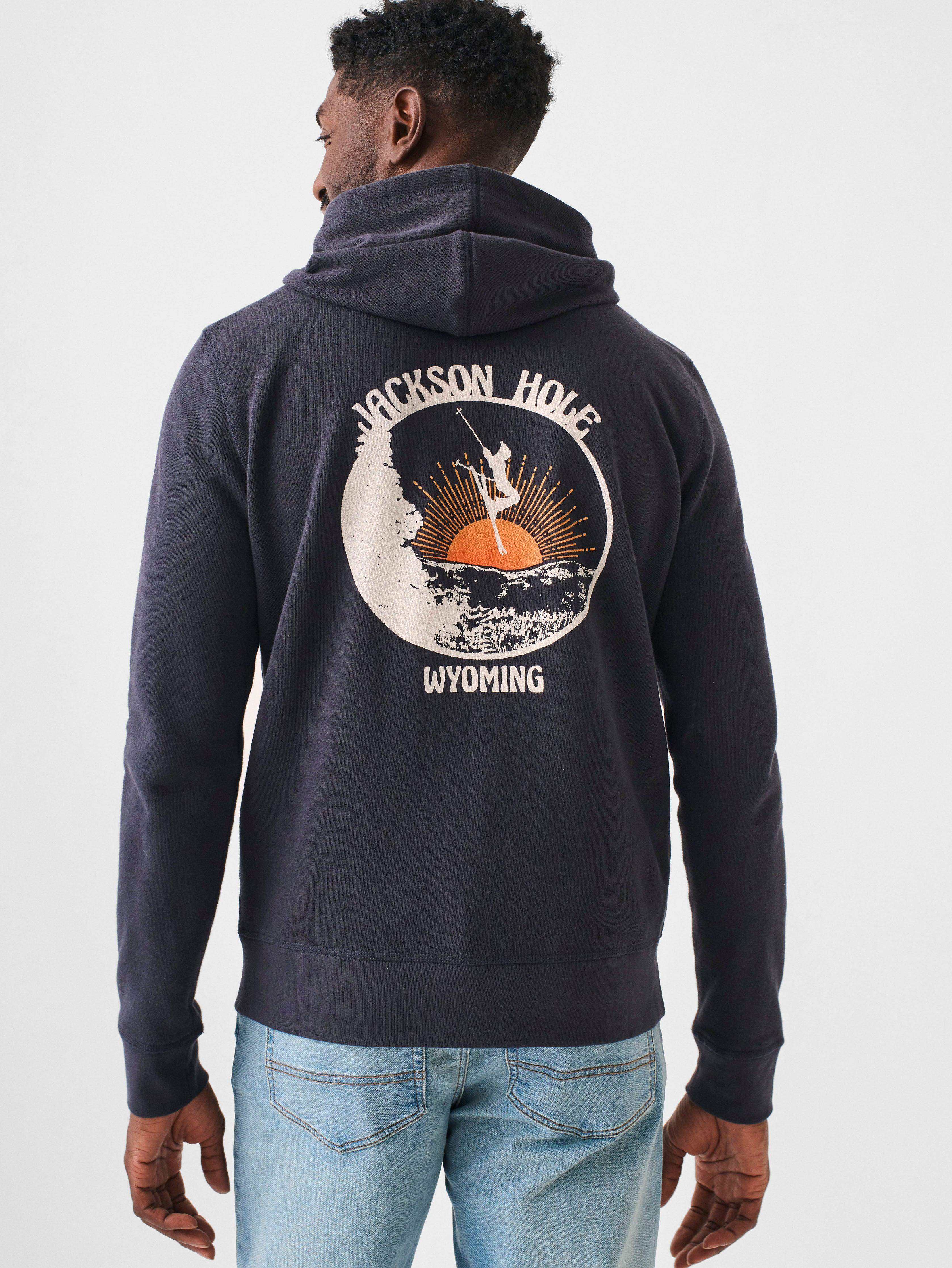 Jackson Hole Terry Zip Hoodie - Washed Black