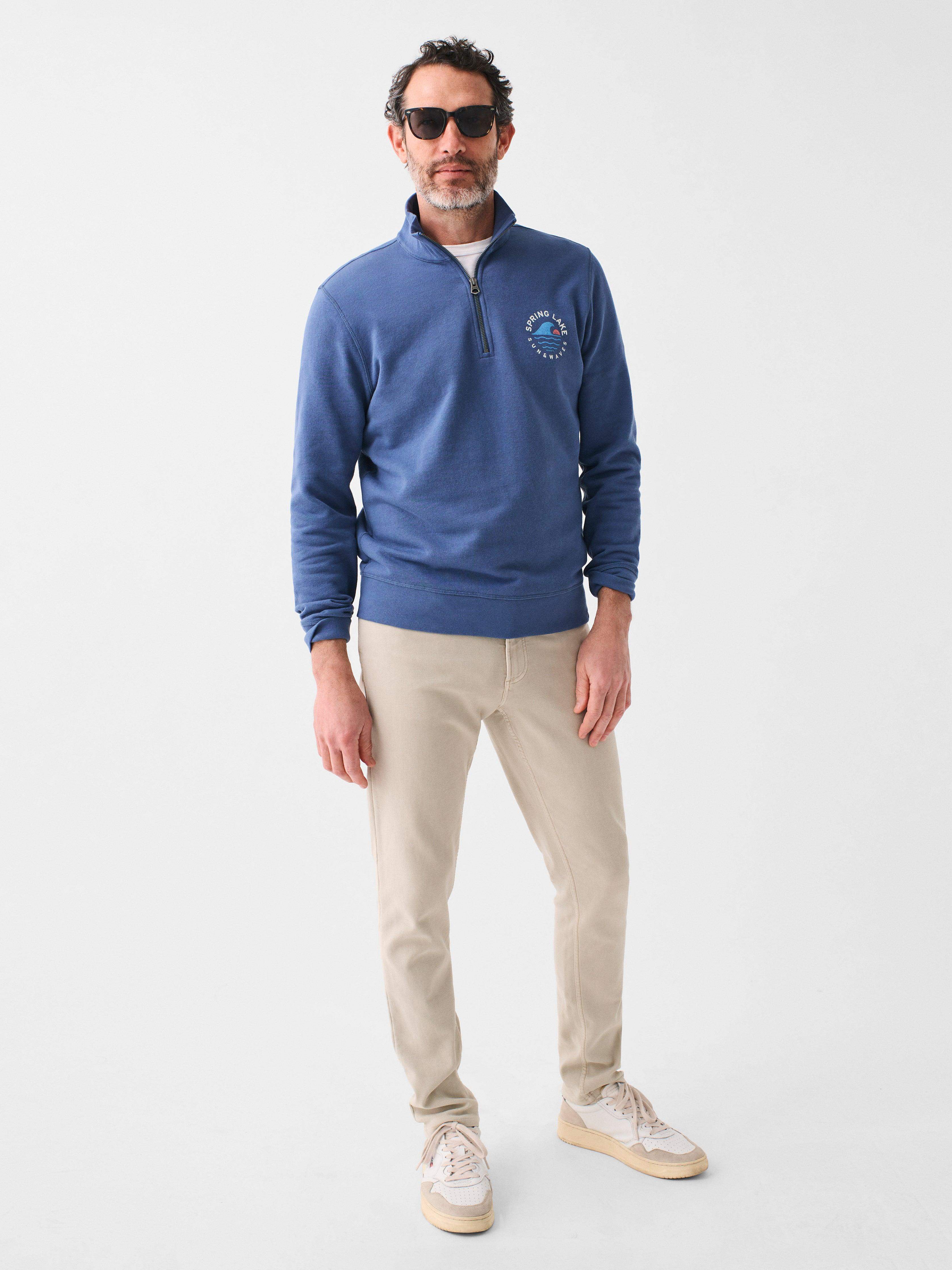 Spring Lake Long-Sleeve Terry Quarter Zip