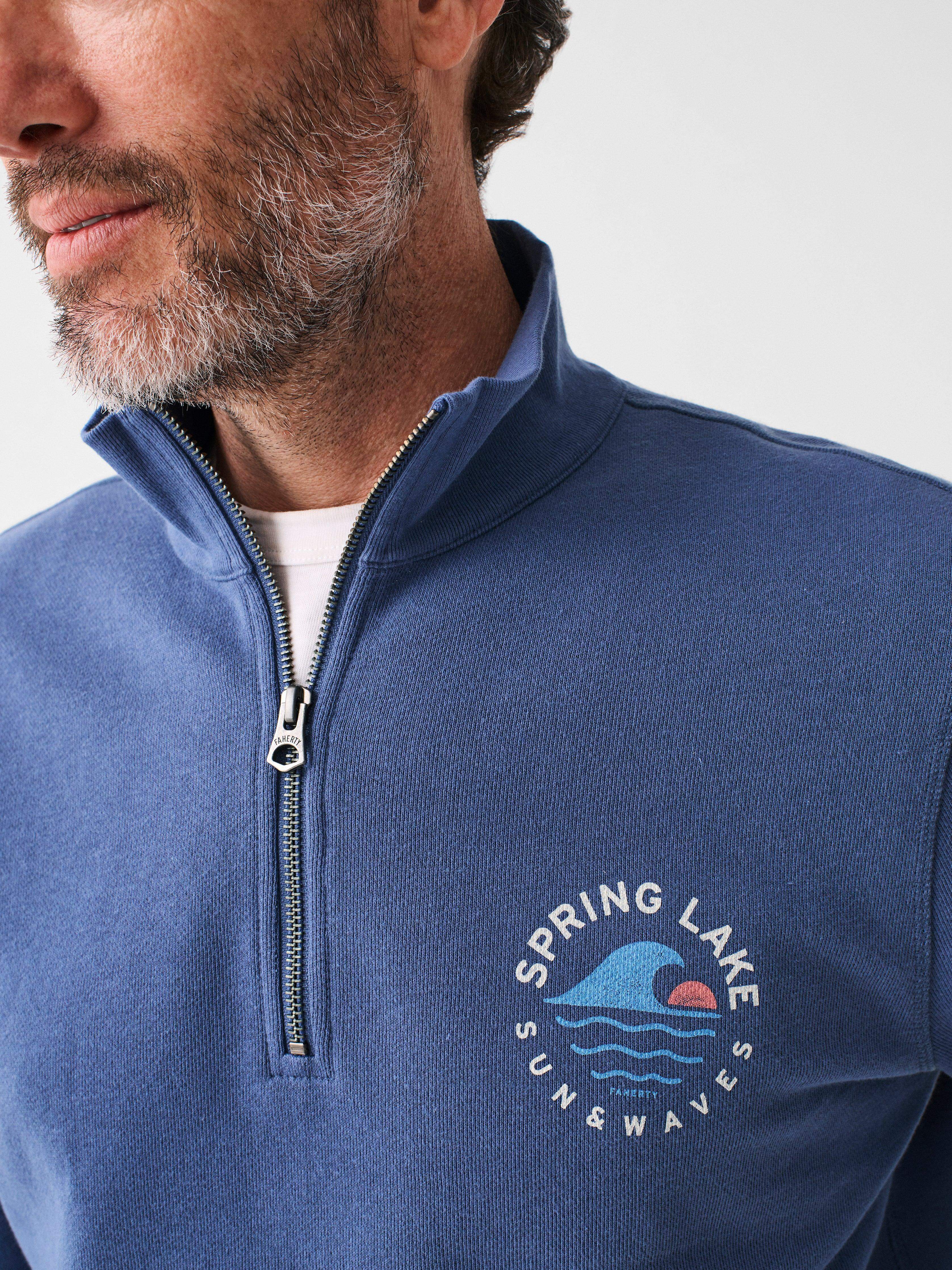 Spring Lake Long-Sleeve Terry Quarter Zip