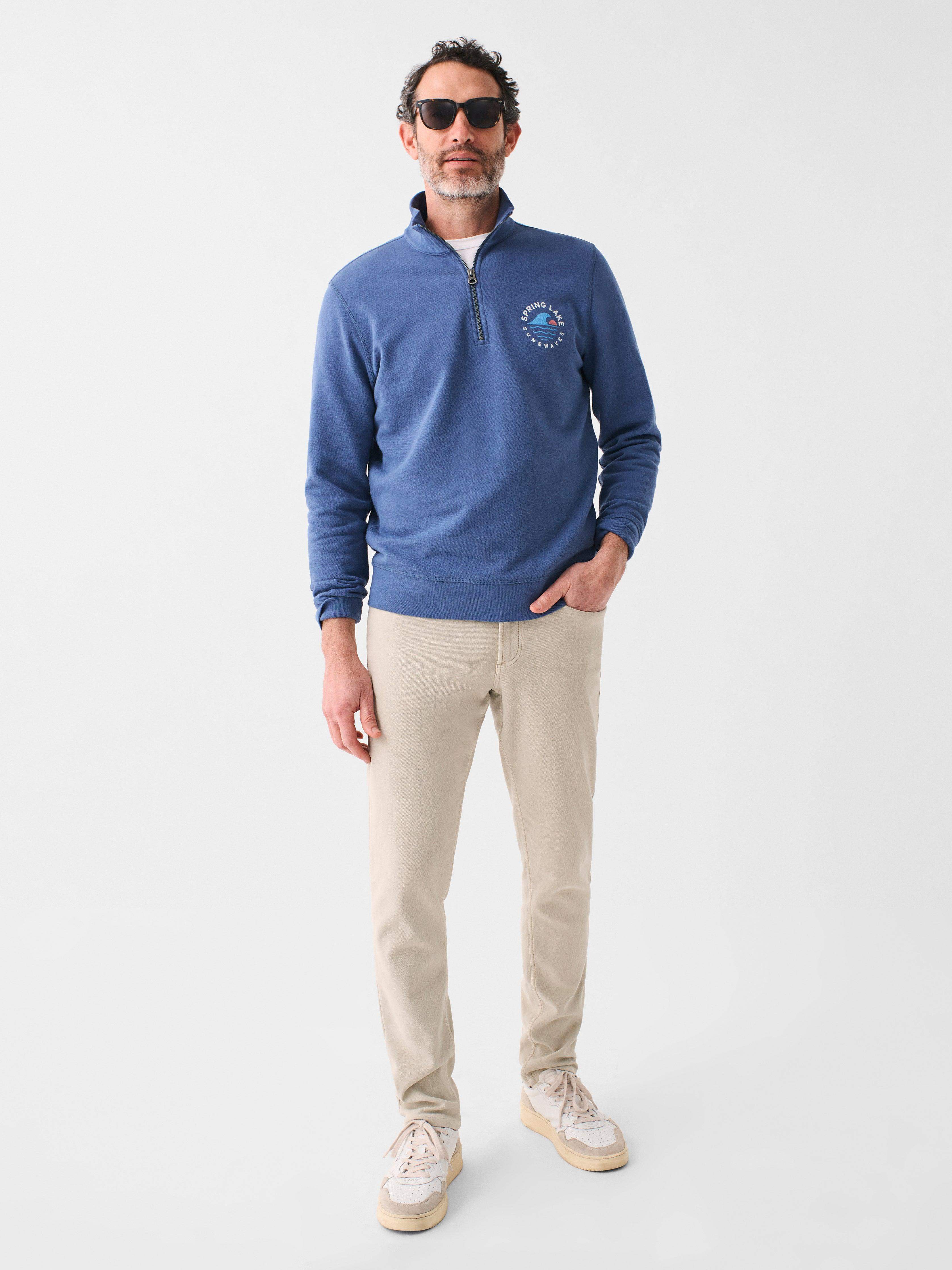 Spring Lake Long-Sleeve Terry Quarter Zip