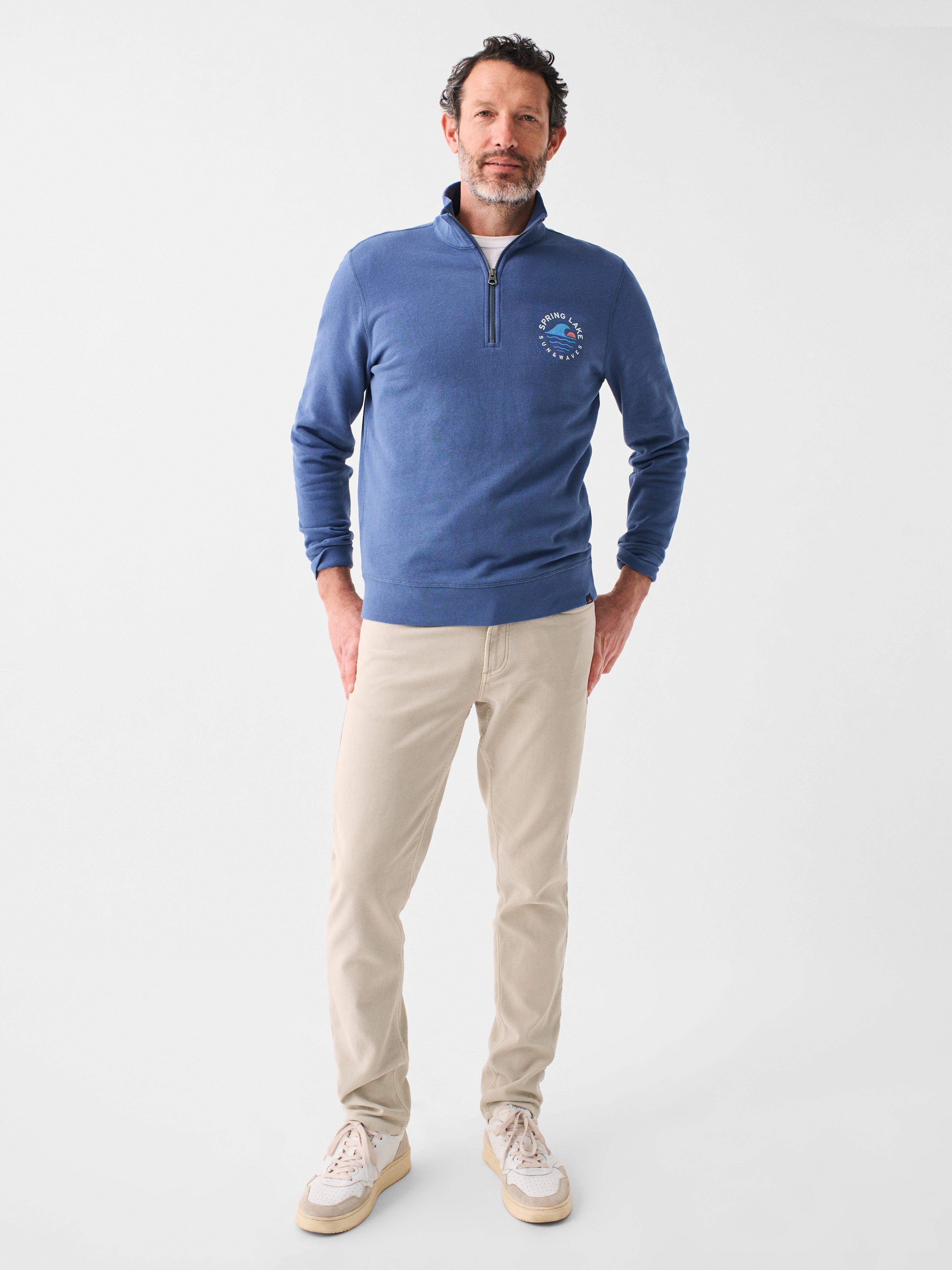 Spring Lake Long-Sleeve Terry Quarter Zip