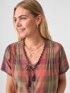 Margate Blouse - Desert Plaid