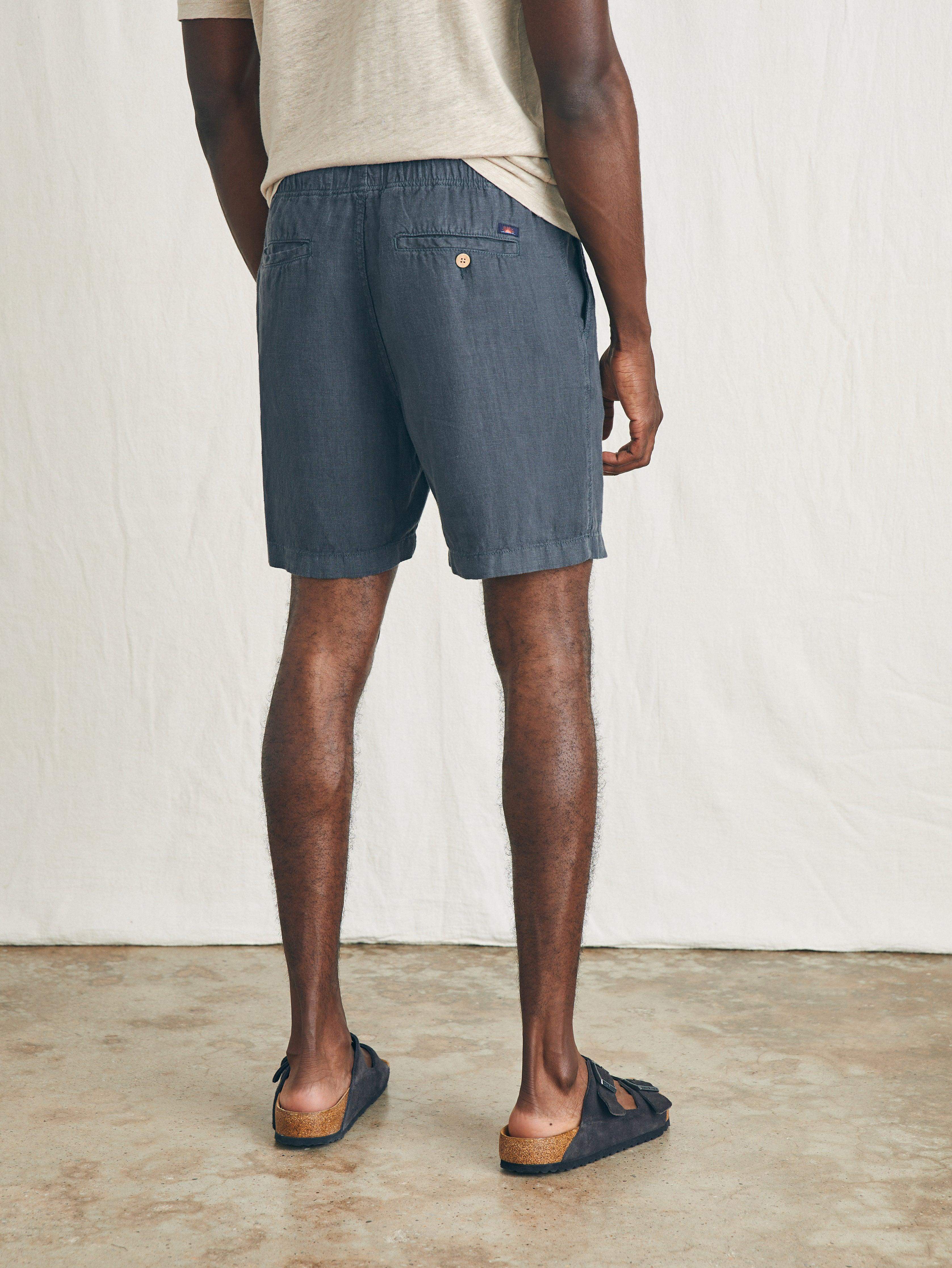 Essential Linen Short (6.5" Inseam) - Washed Black