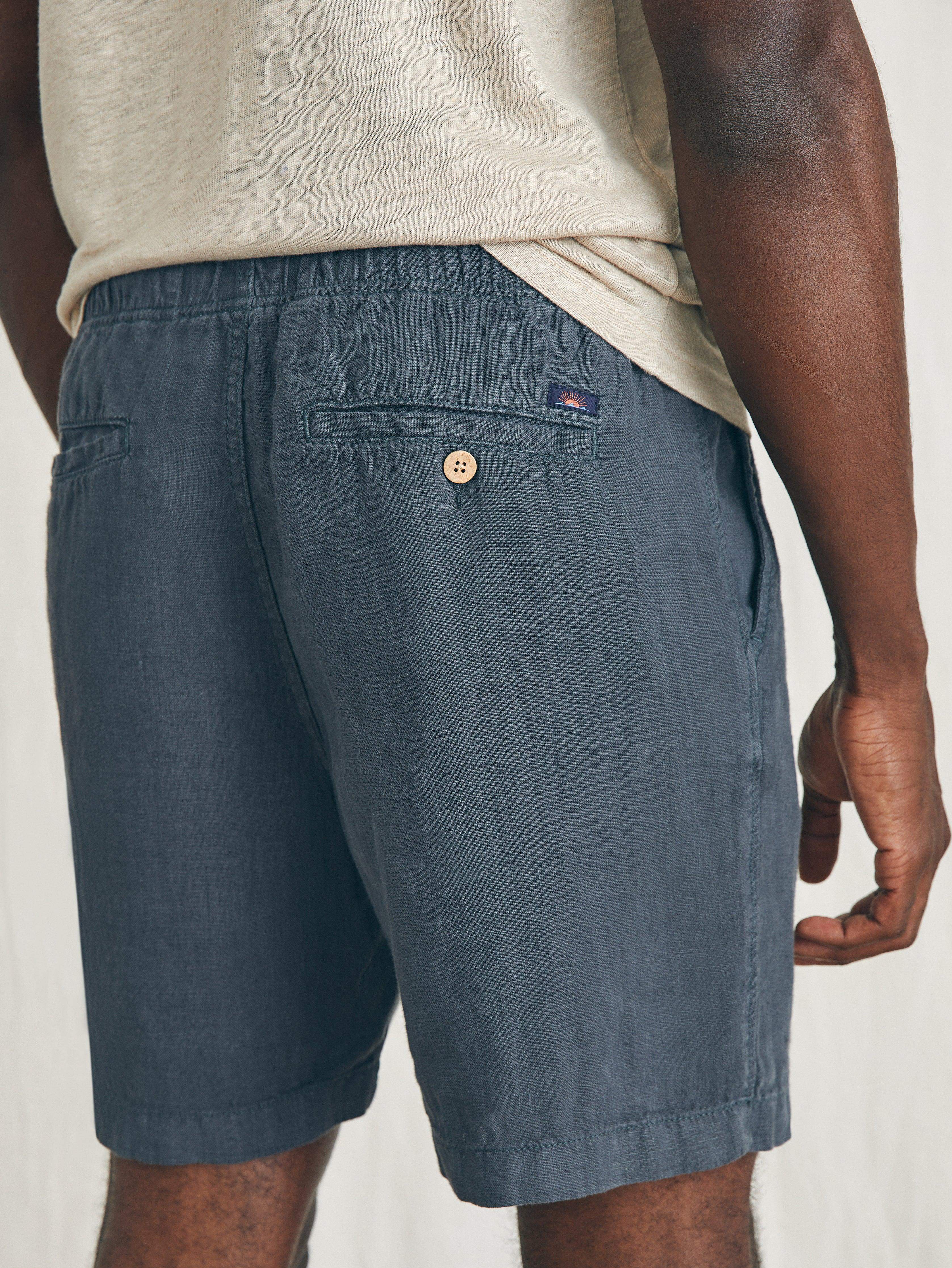 Essential Linen Short (6.5" Inseam) - Washed Black