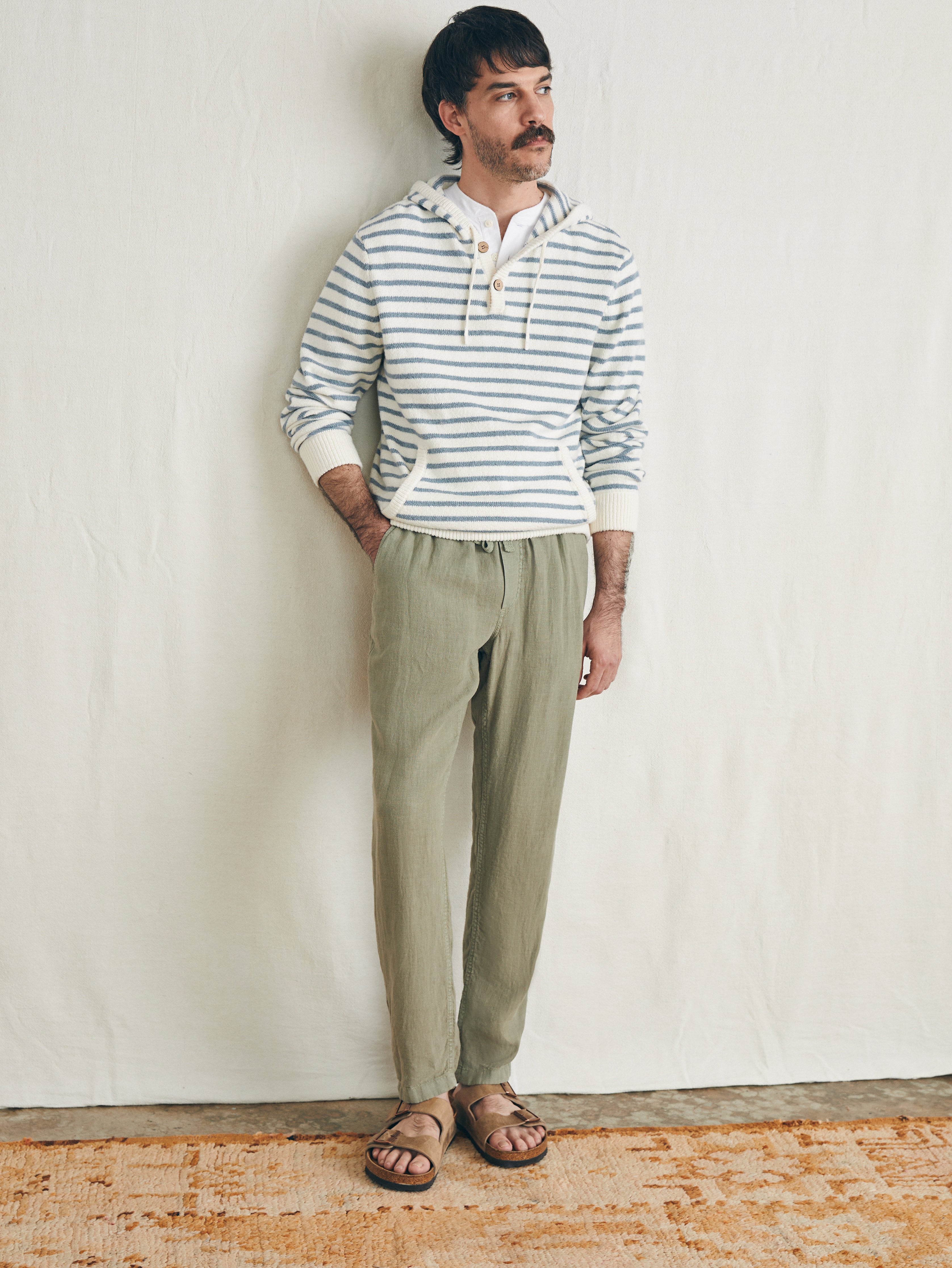 Linen Drawstring Pant