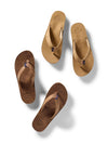 Faherty X REEF Men's Draftsmen Flip Flop - Dark Brown
