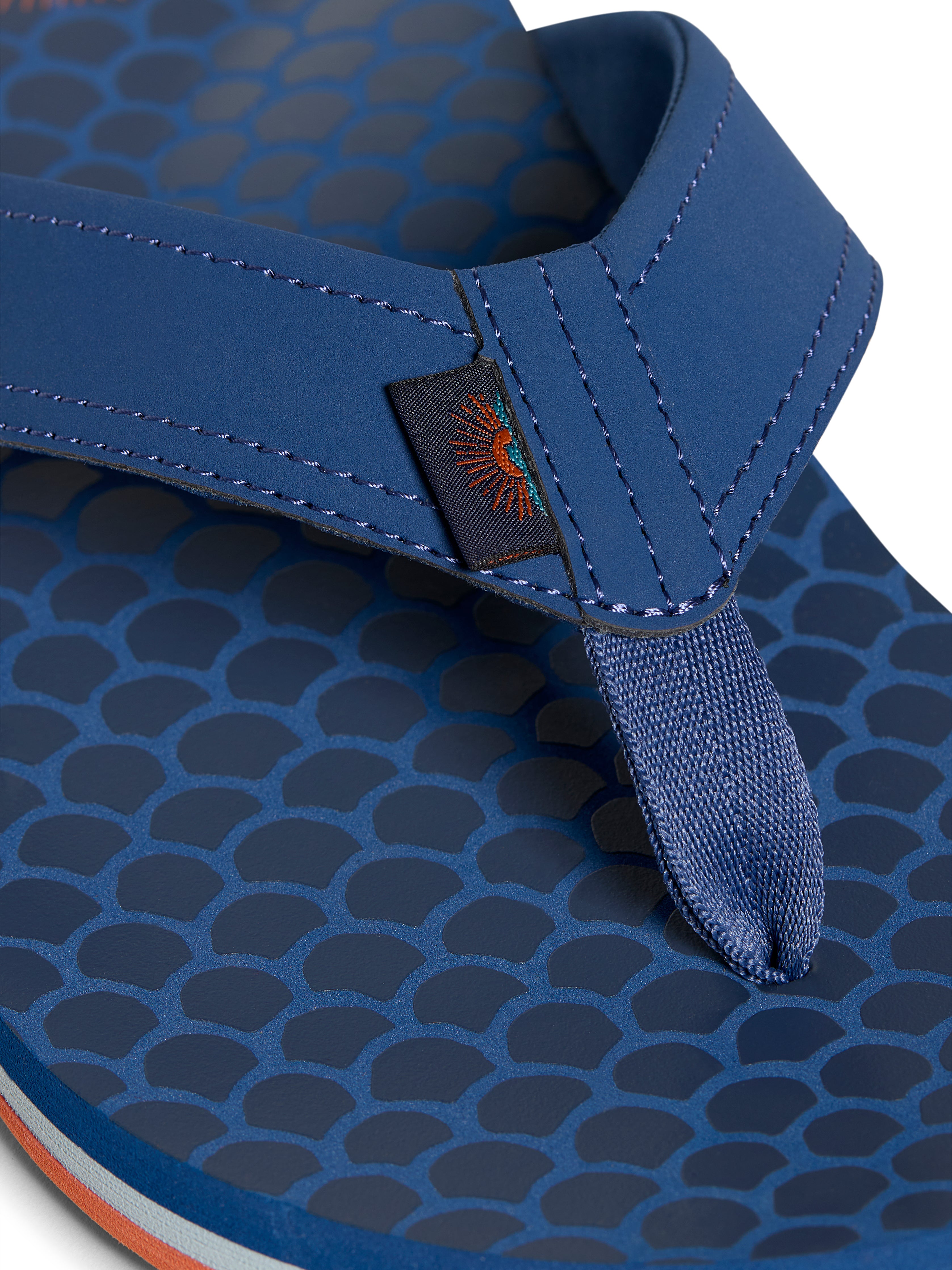 Faherty X REEF Eva Flip Flop - Navy Fishscale