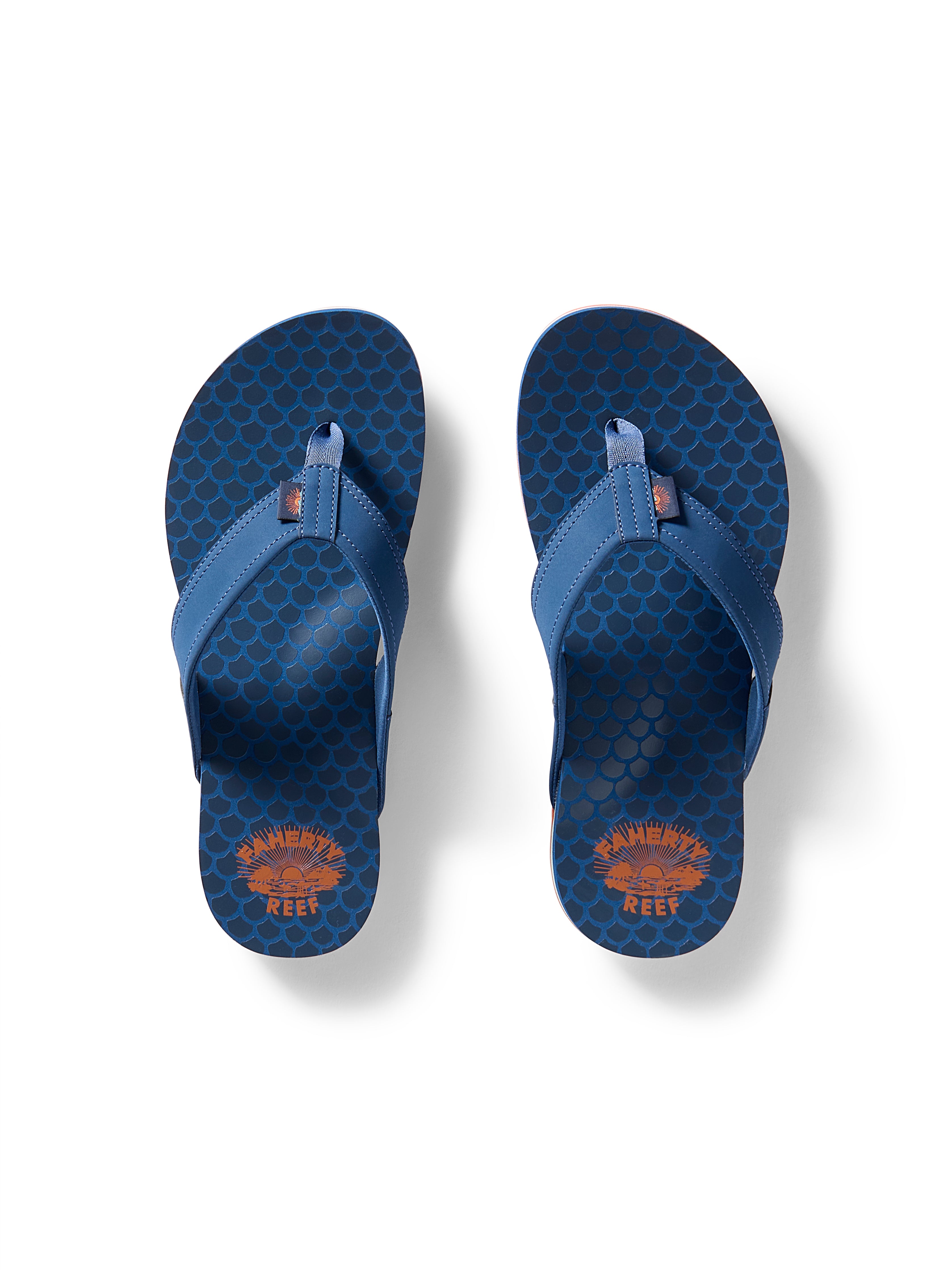 Faherty X REEF Eva Flip Flop - Navy Fishscale