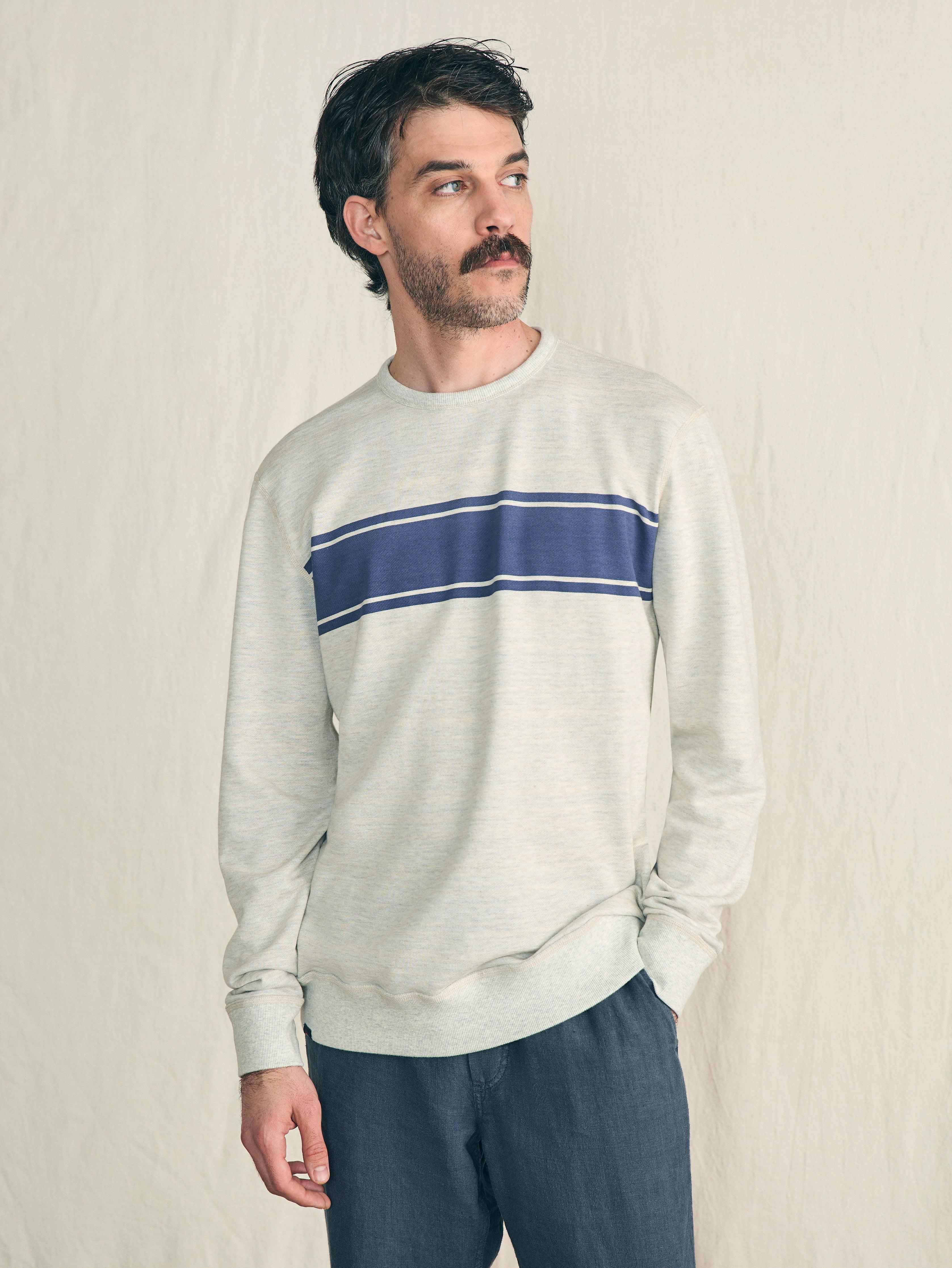 Reversible French Terry Crew - Tidal Waves