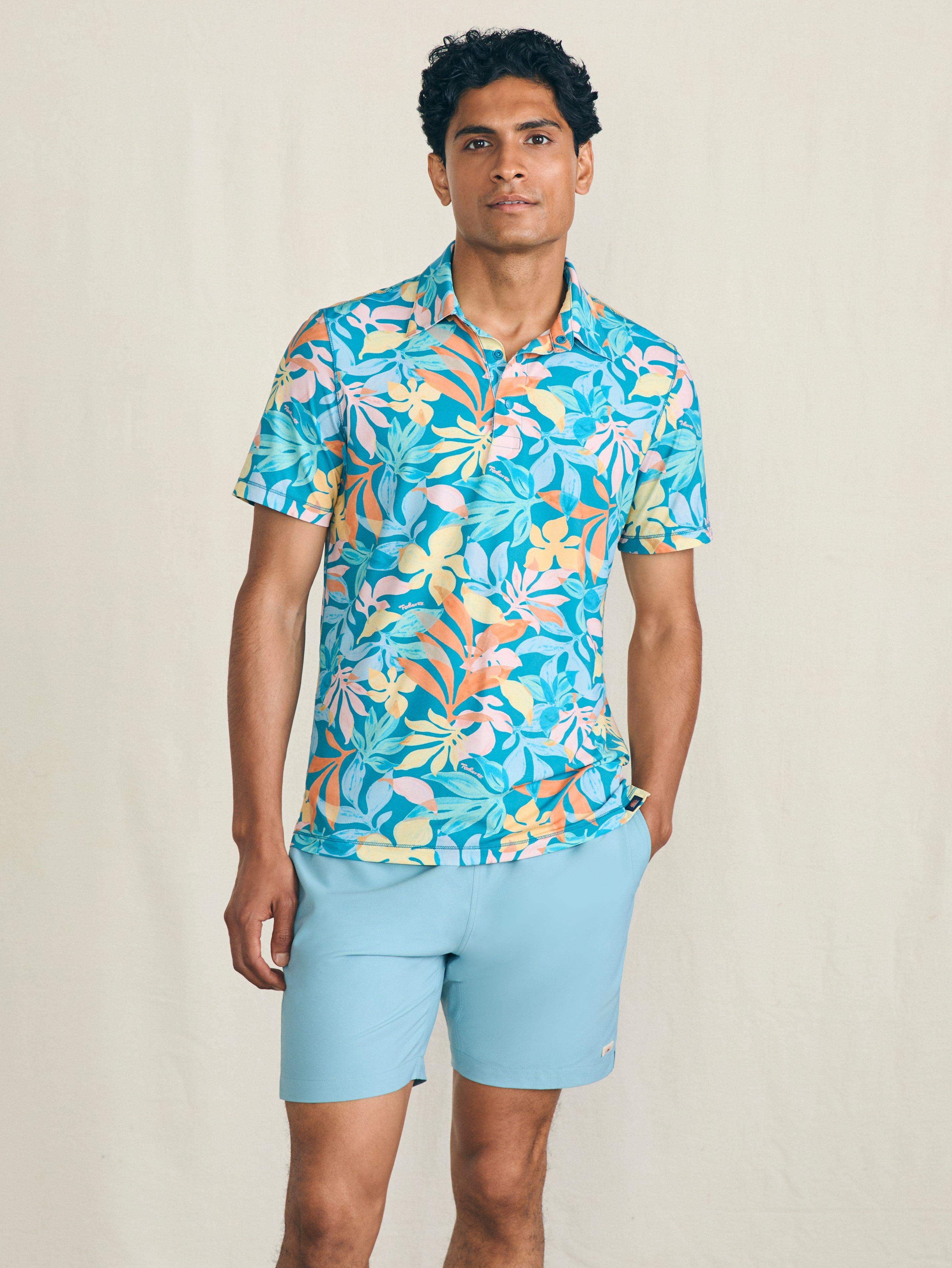 Shorelite Short-Sleeve Tech Polo - Summer Blooms
